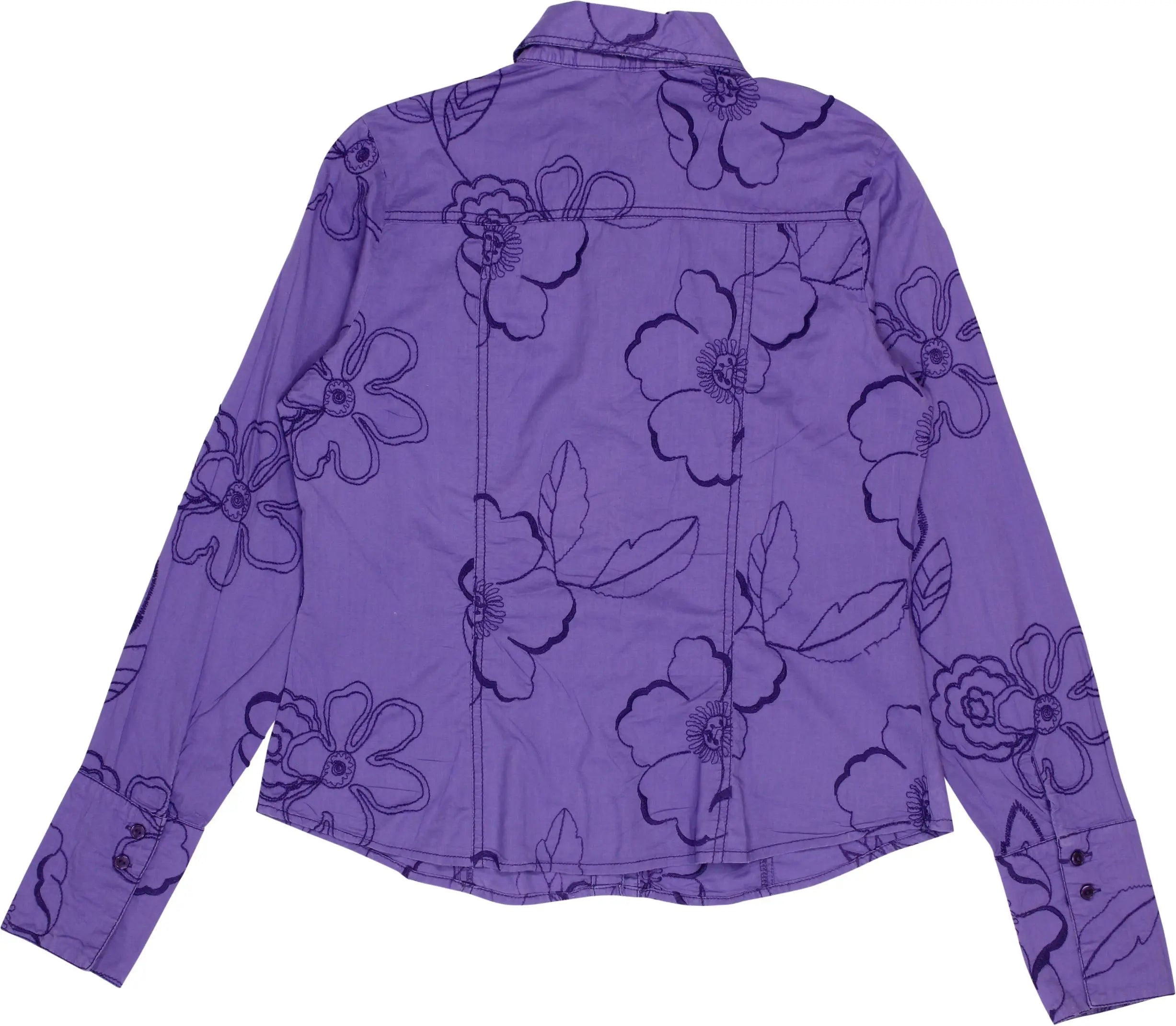 Miss Etam - Purple Shirt- ThriftTale.com - Vintage and second handclothing