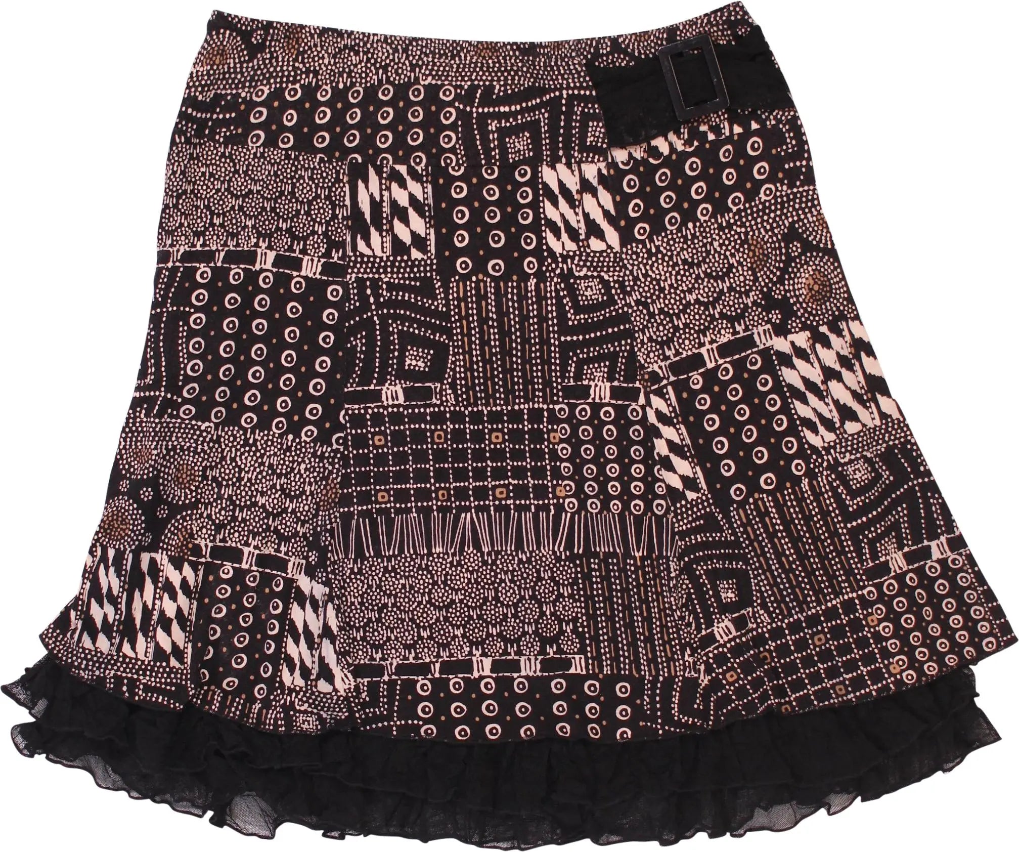Miss Etam - Skirt with Ruches- ThriftTale.com - Vintage and second handclothing