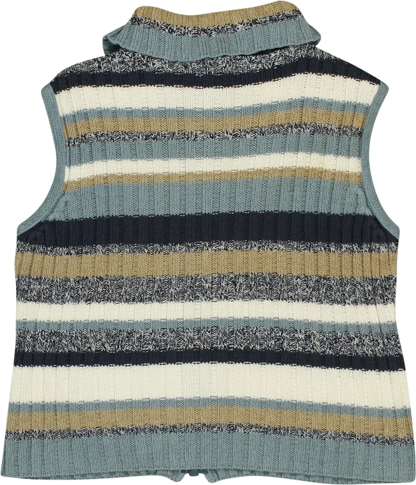 Miss Etam - Striped Vest- ThriftTale.com - Vintage and second handclothing