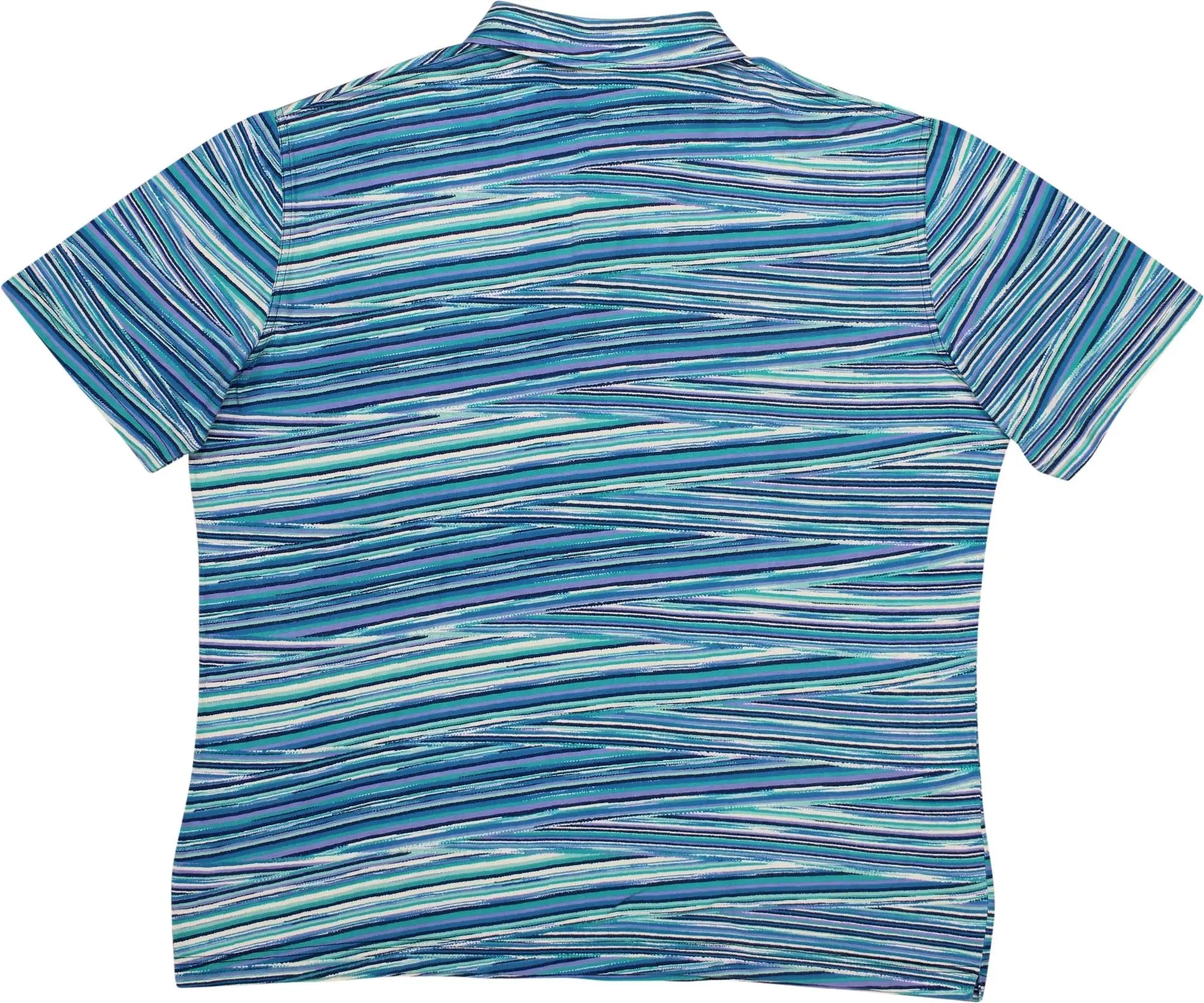 Missoni - Striped Polo Shirt by Missoni Mare- ThriftTale.com - Vintage and second handclothing