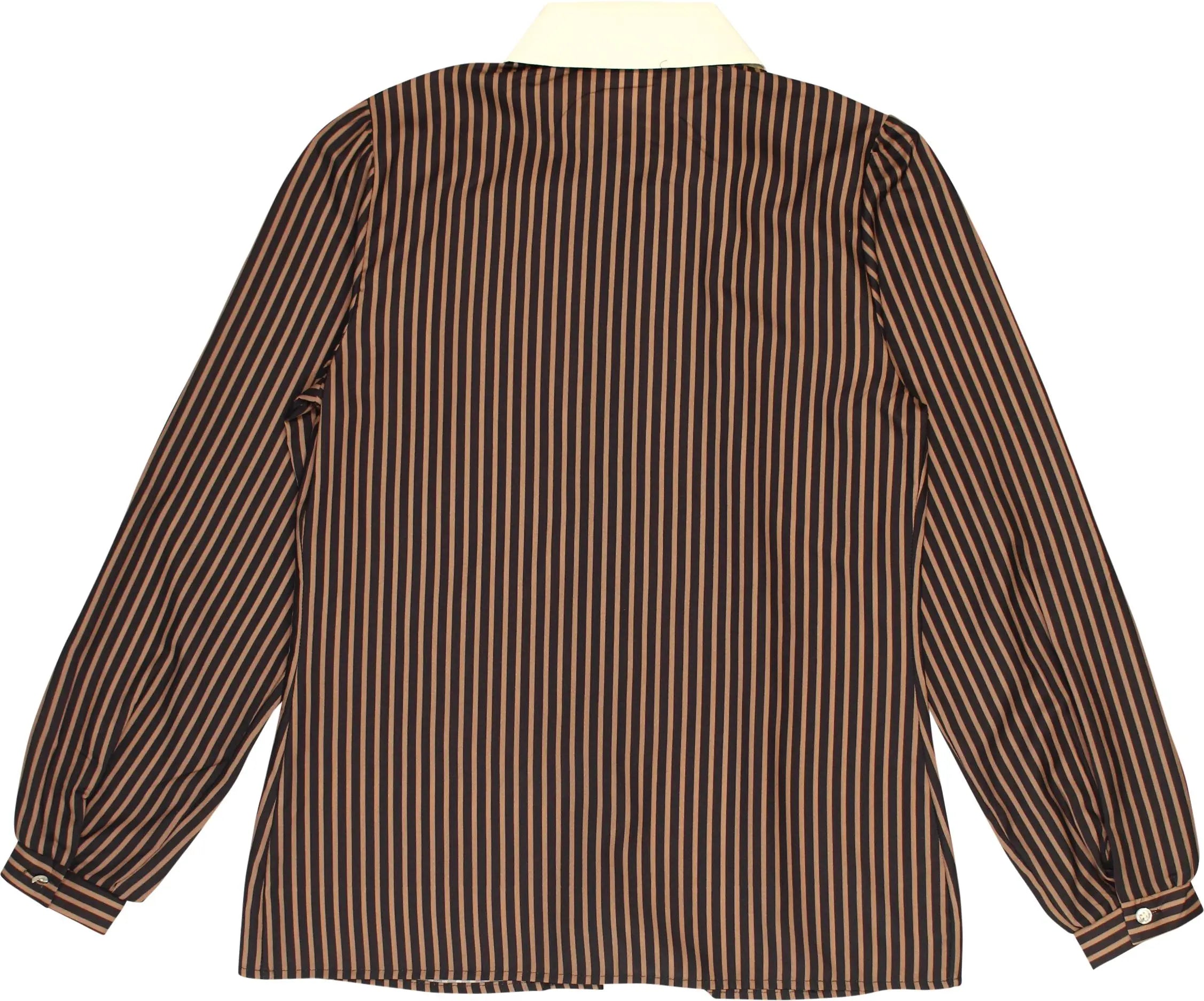 Mistique - 80s Striped Blouse- ThriftTale.com - Vintage and second handclothing