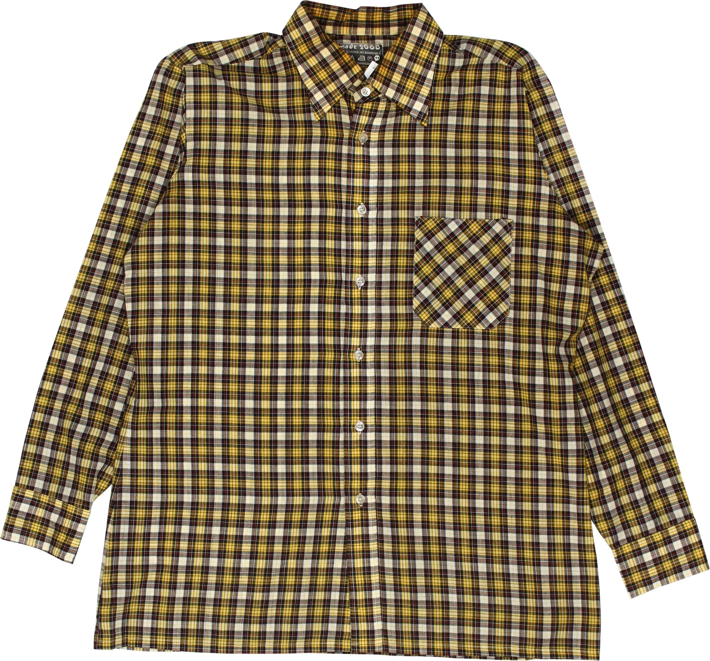 Mode 2000 - 70s Checkered Shirt- ThriftTale.com - Vintage and second handclothing