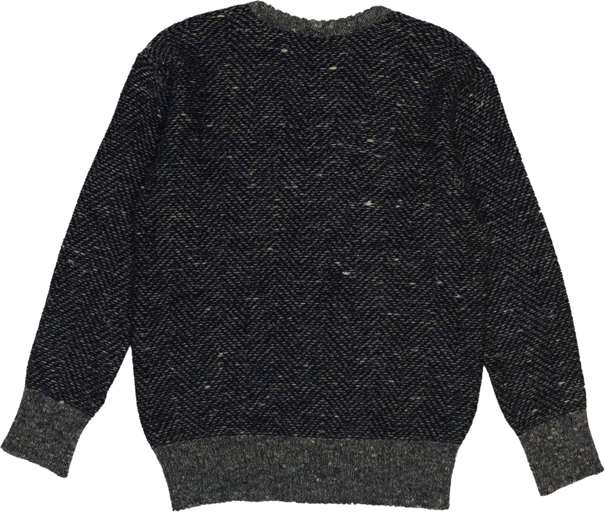 Mode Monte Carlo - Blue Wool Blend Jumper- ThriftTale.com - Vintage and second handclothing