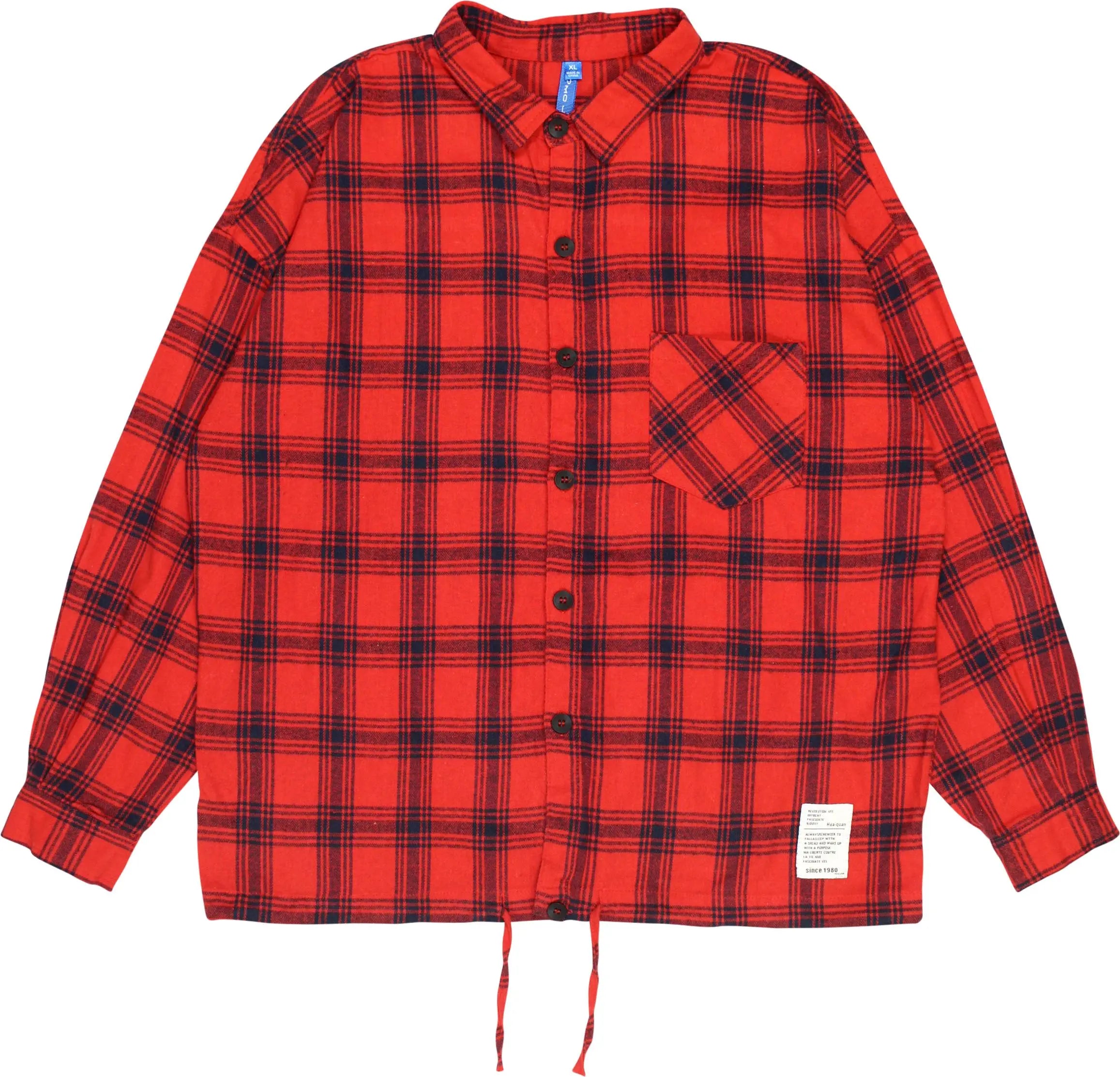 Mojia - Red Checked Shirt- ThriftTale.com - Vintage and second handclothing