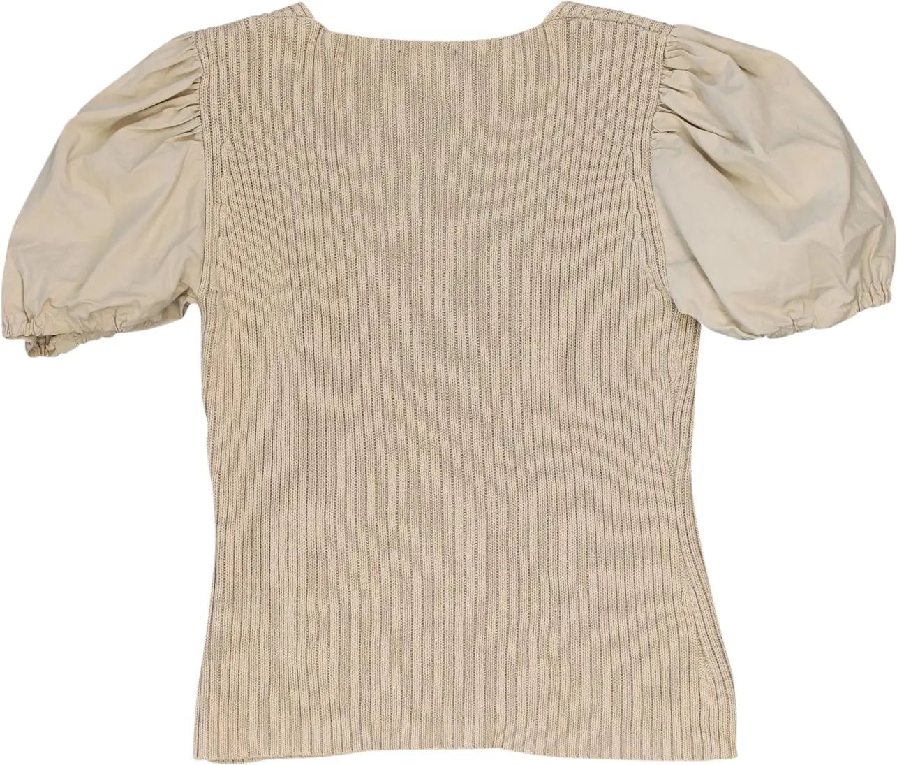 Monari - Puff Sleeve Knitted Top- ThriftTale.com - Vintage and second handclothing