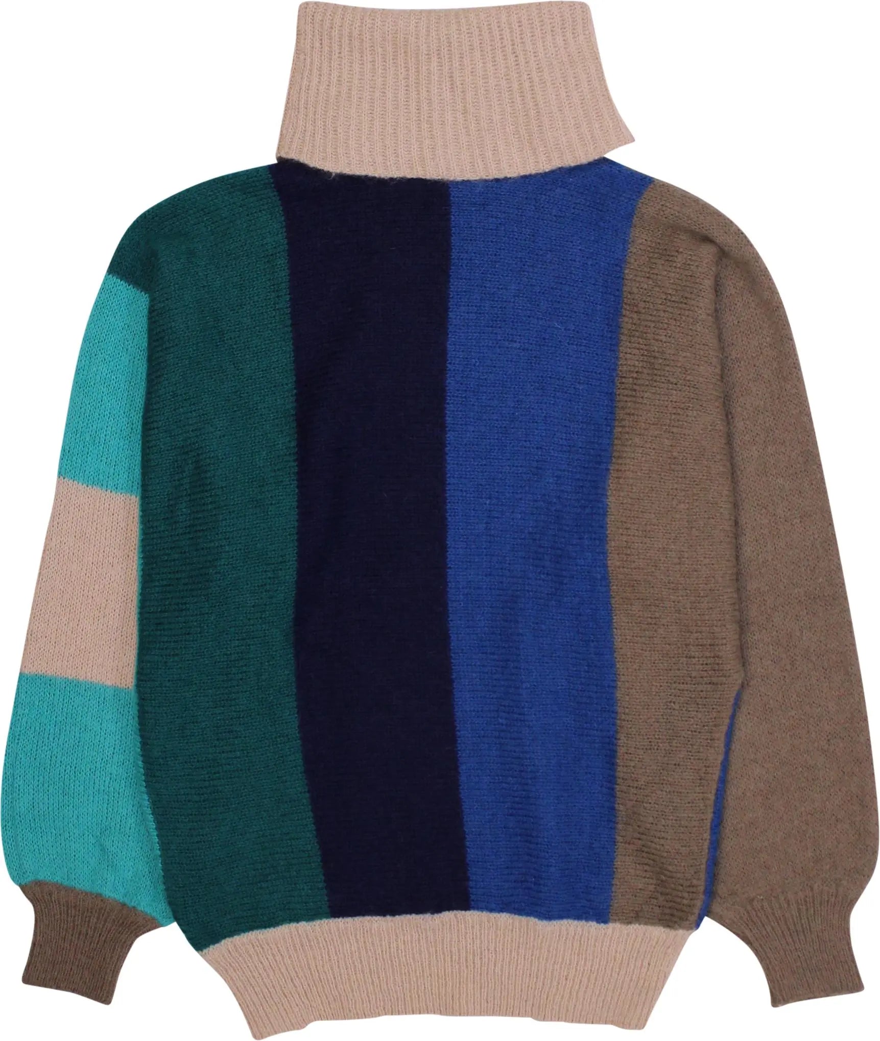 Mondi - 80s Knitted Turtleneck Jumper- ThriftTale.com - Vintage and second handclothing