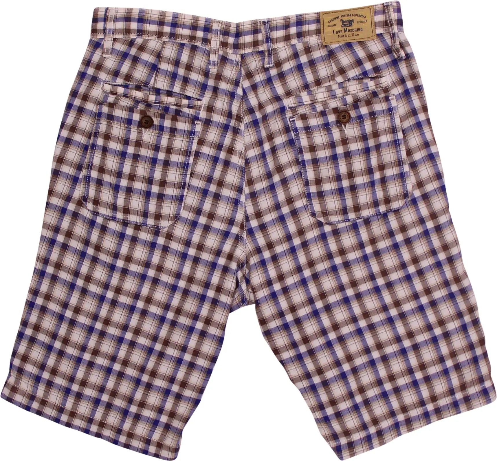 Moschino - Checked Shorts by Love Moschino- ThriftTale.com - Vintage and second handclothing