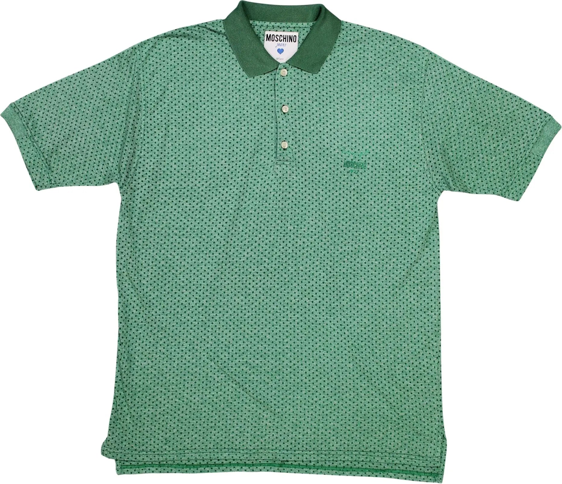 Moschino - Green Moschino Polo Shirt- ThriftTale.com - Vintage and second handclothing