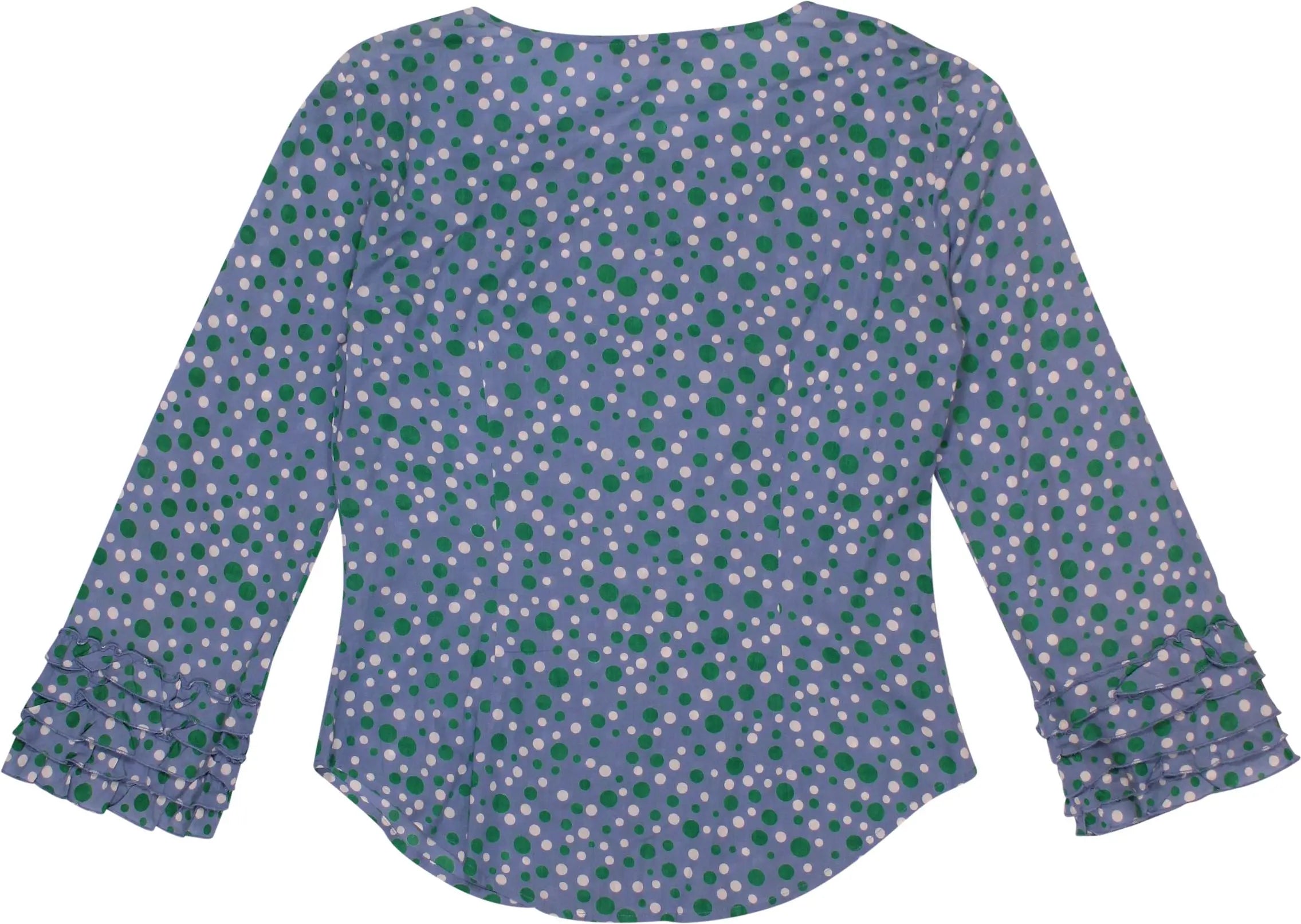 Moschino - Polkadot Blouse by Moschino Cheap and Chic- ThriftTale.com - Vintage and second handclothing