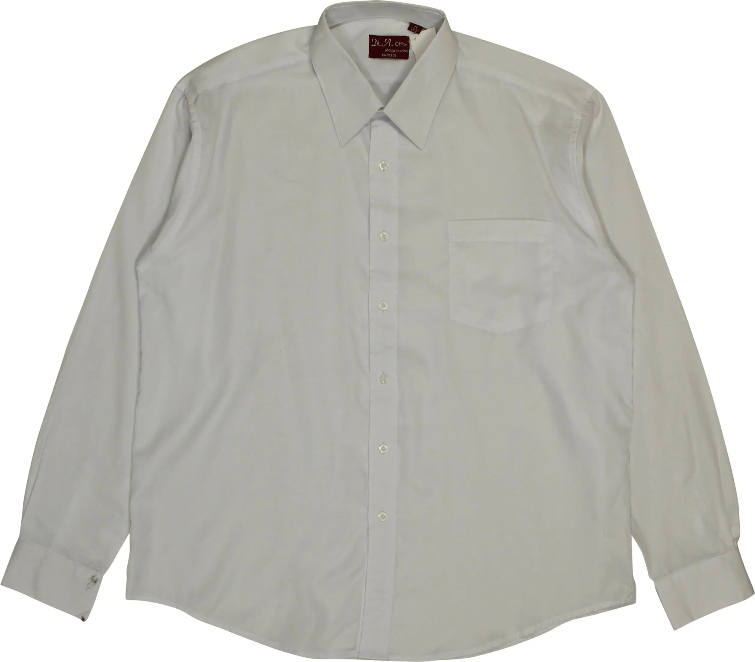 N.A Office - Classic White Button Up Shirt- ThriftTale.com - Vintage and second handclothing