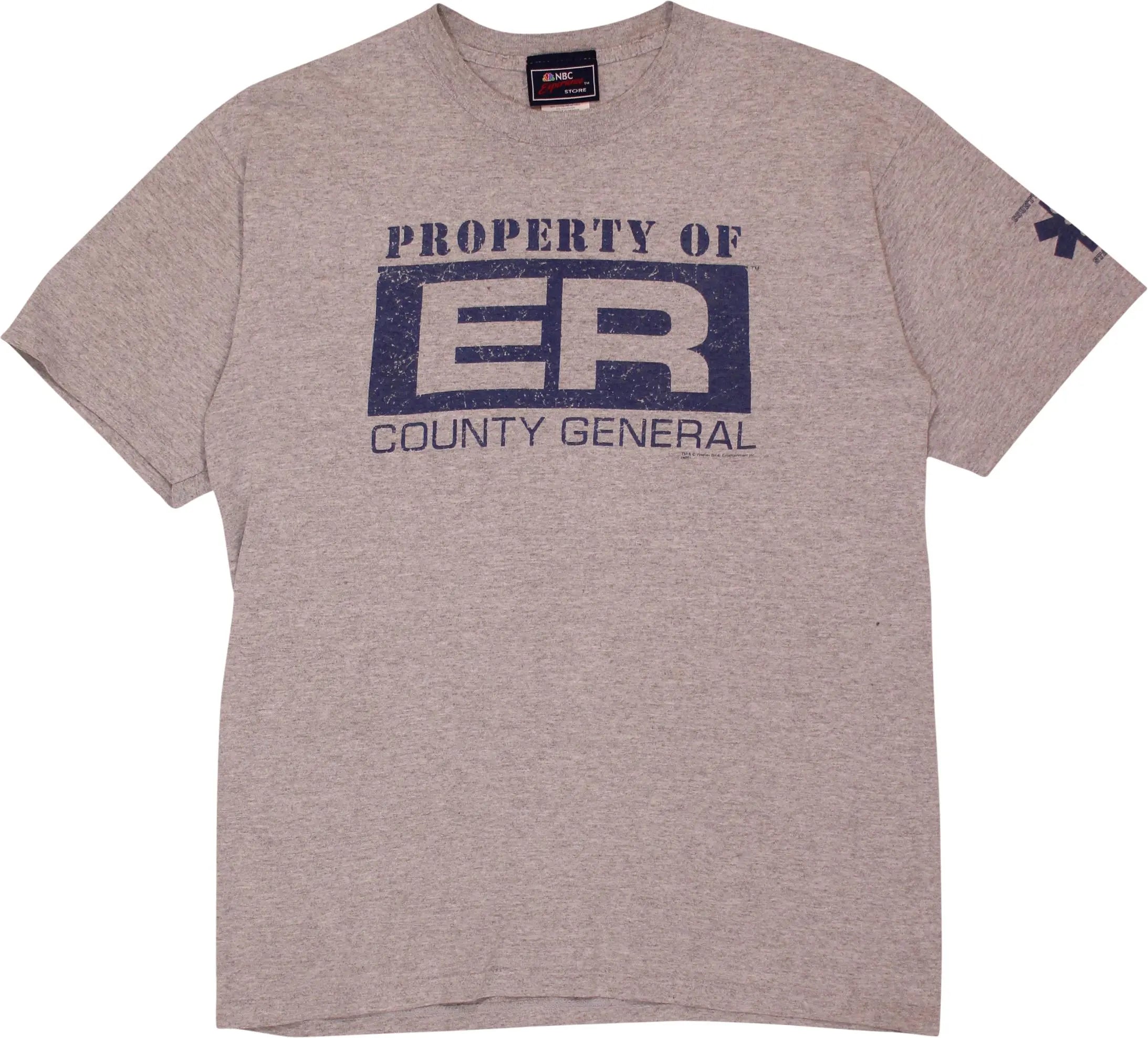 NBC Experience - Vintage ER Property of County General T-shirt- ThriftTale.com - Vintage and second handclothing