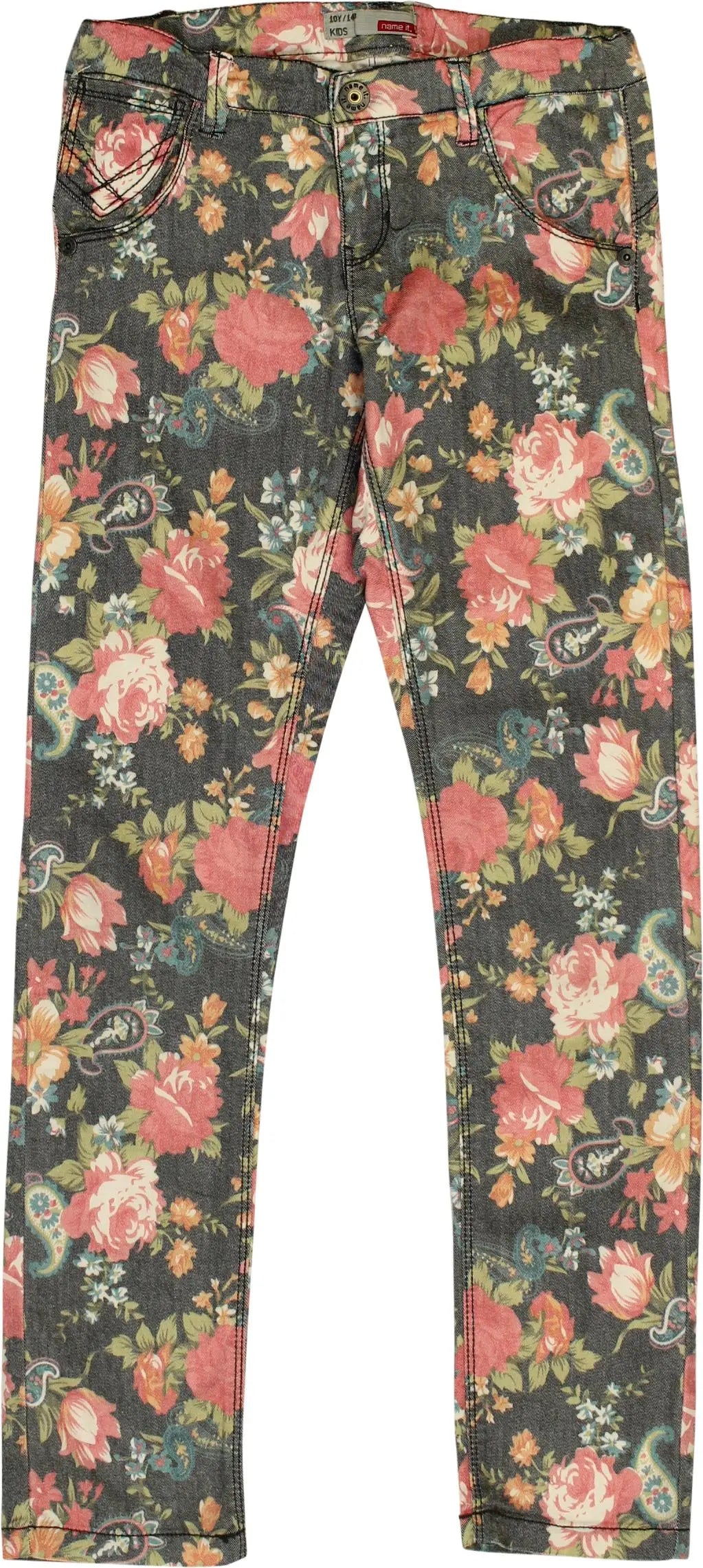 Name it - Floral Jeans- ThriftTale.com - Vintage and second handclothing