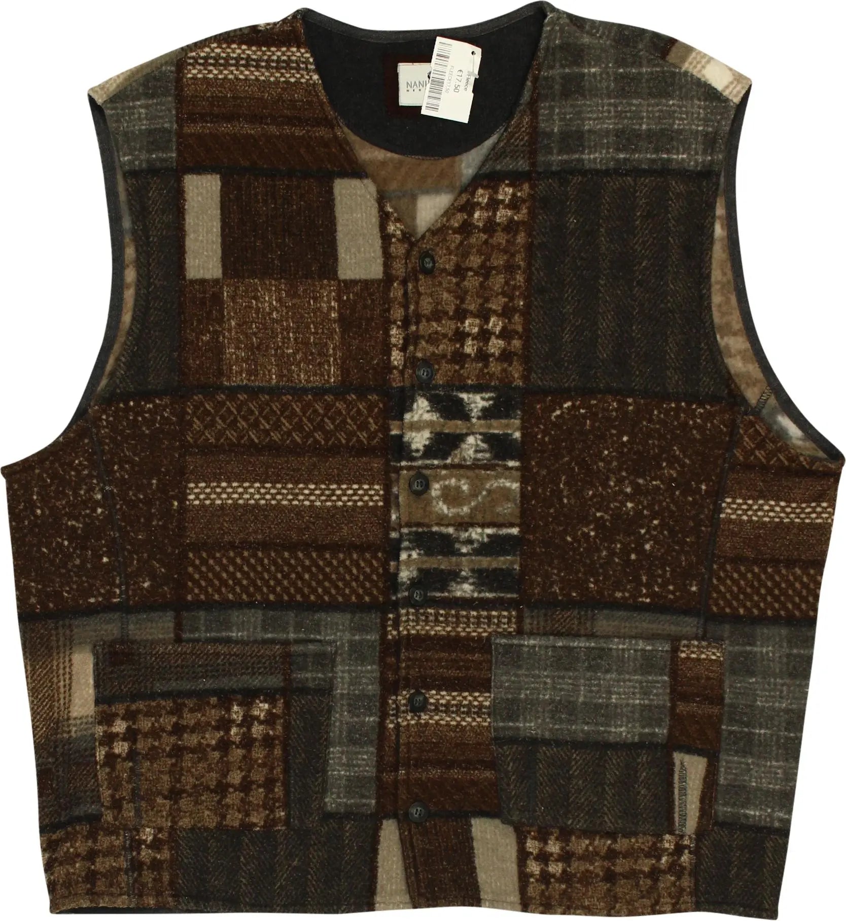 Nani Bon - 90s Fleece Vest- ThriftTale.com - Vintage and second handclothing