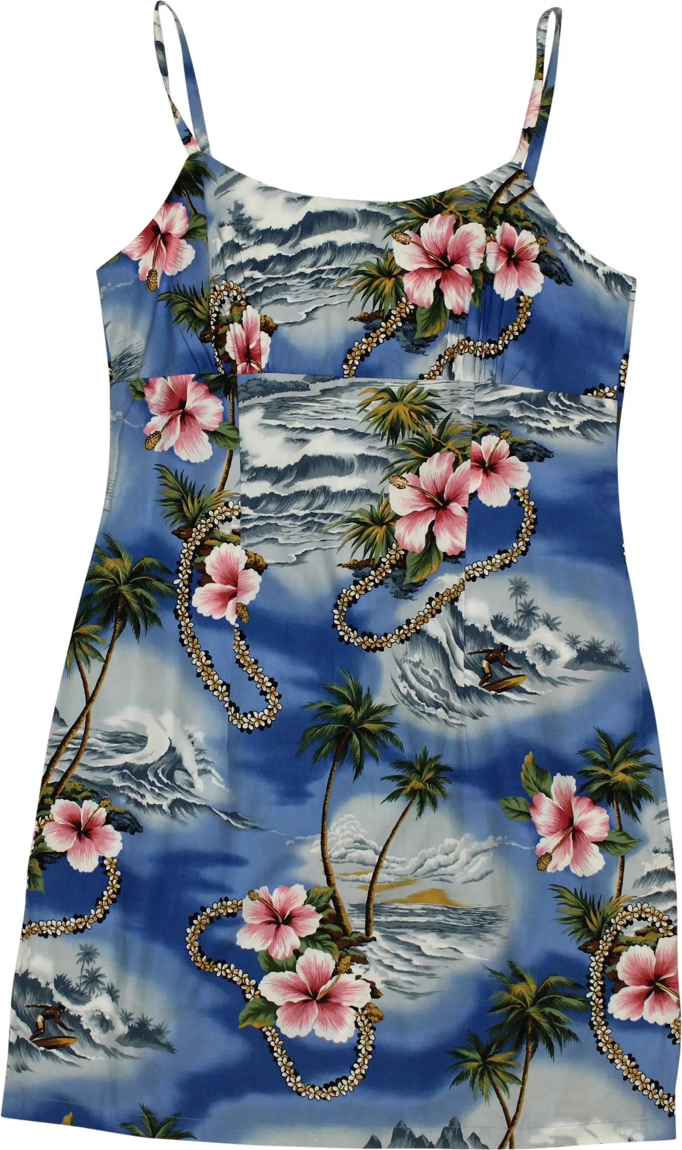 Naniloa - 80s Hawaiian Sun Dress- ThriftTale.com - Vintage and second handclothing