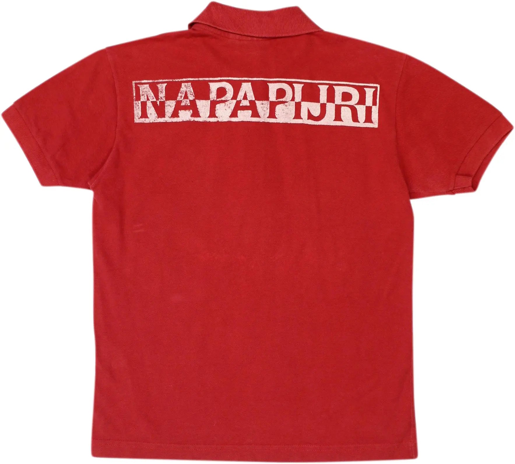 Napapijri - Red Polo Shirt by Napapijri- ThriftTale.com - Vintage and second handclothing