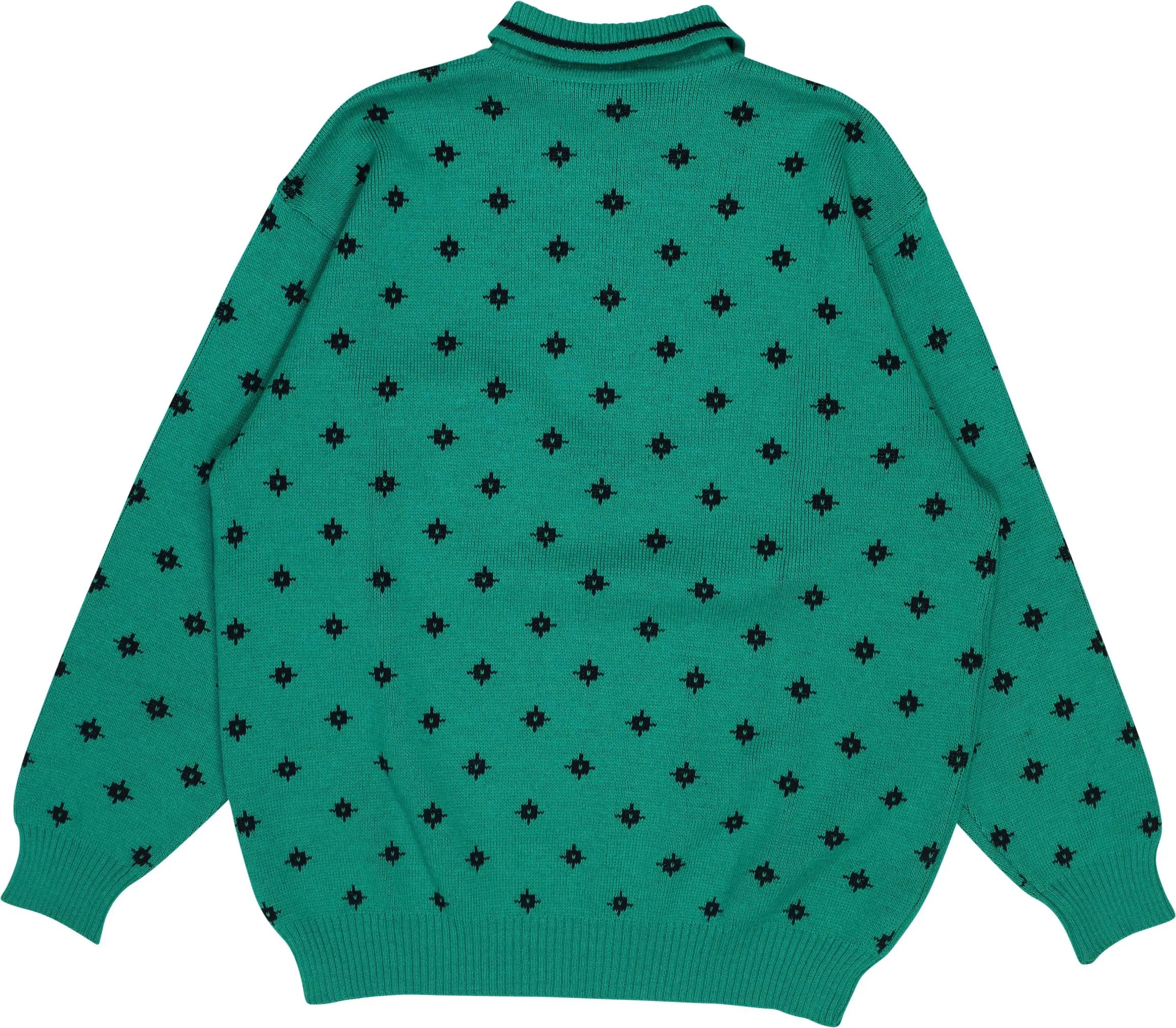 Navigare - Green Patterned Jumper by Navigare- ThriftTale.com - Vintage and second handclothing