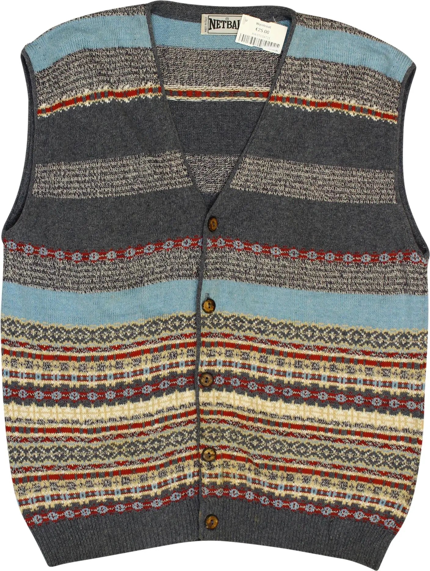 Netball - 90's Waistcoat- ThriftTale.com - Vintage and second handclothing