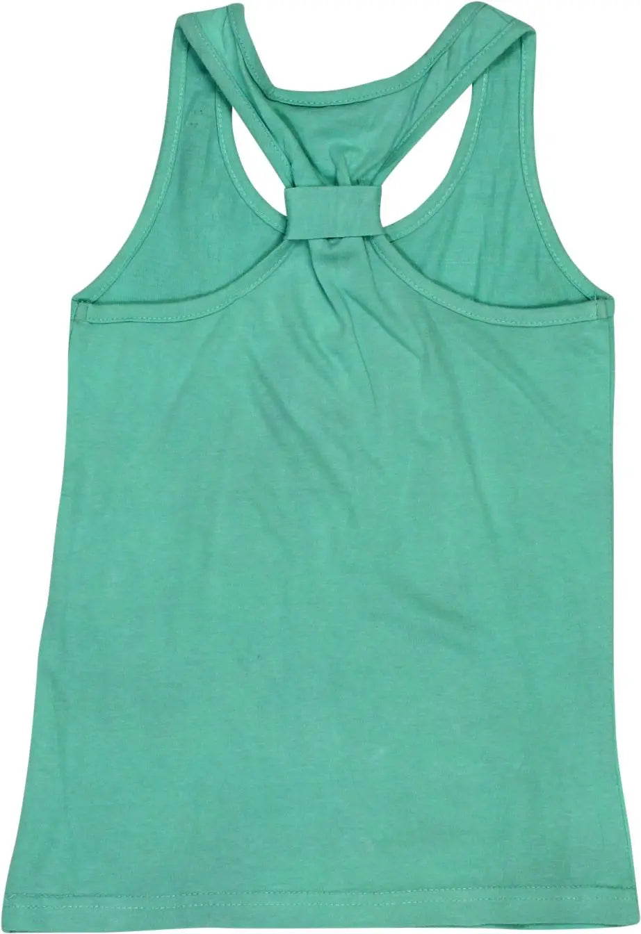 New Basic - Green Top- ThriftTale.com - Vintage and second handclothing