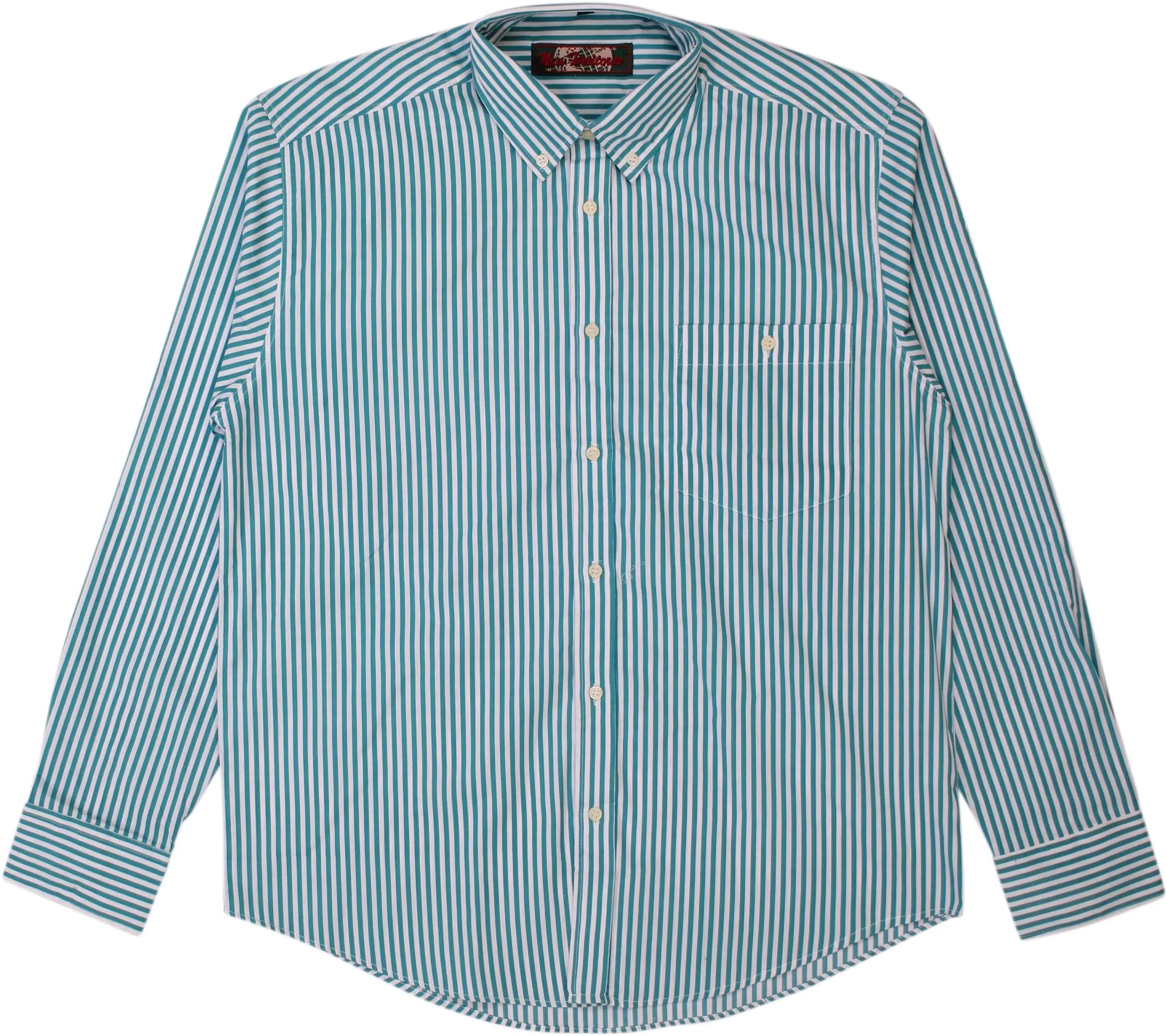 New Territories - Striped Long Sleeve Shirt- ThriftTale.com - Vintage and second handclothing