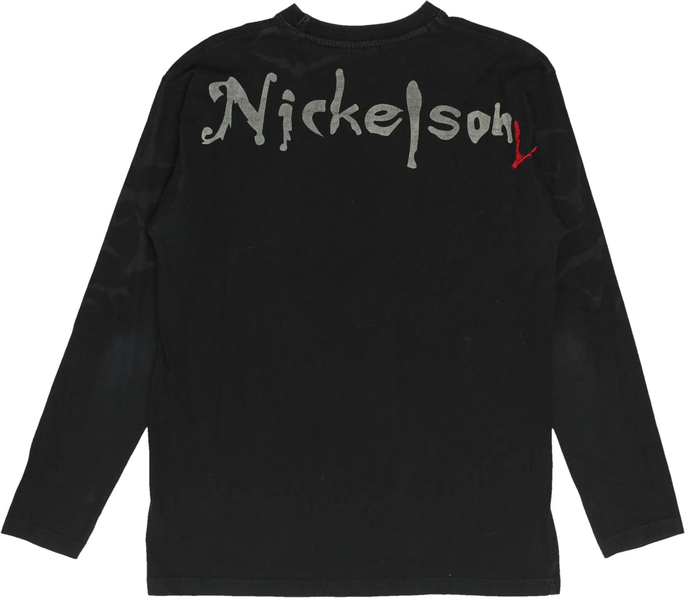 Nickelson - Black Long Sleeve T-shirt by Nickelson- ThriftTale.com - Vintage and second handclothing