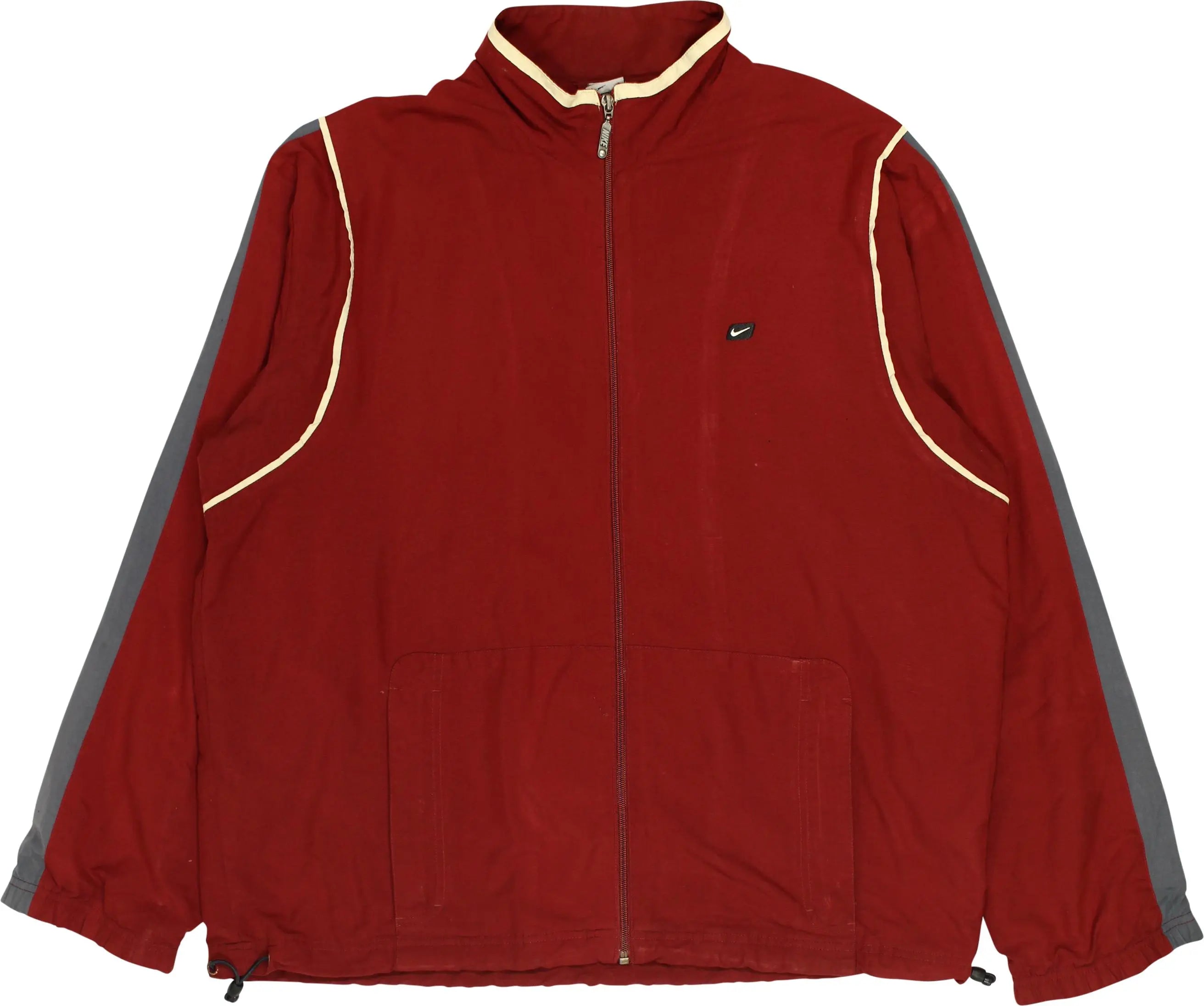 Nike - 00s Red Track Jacket by Nike- ThriftTale.com - Vintage and second handclothing