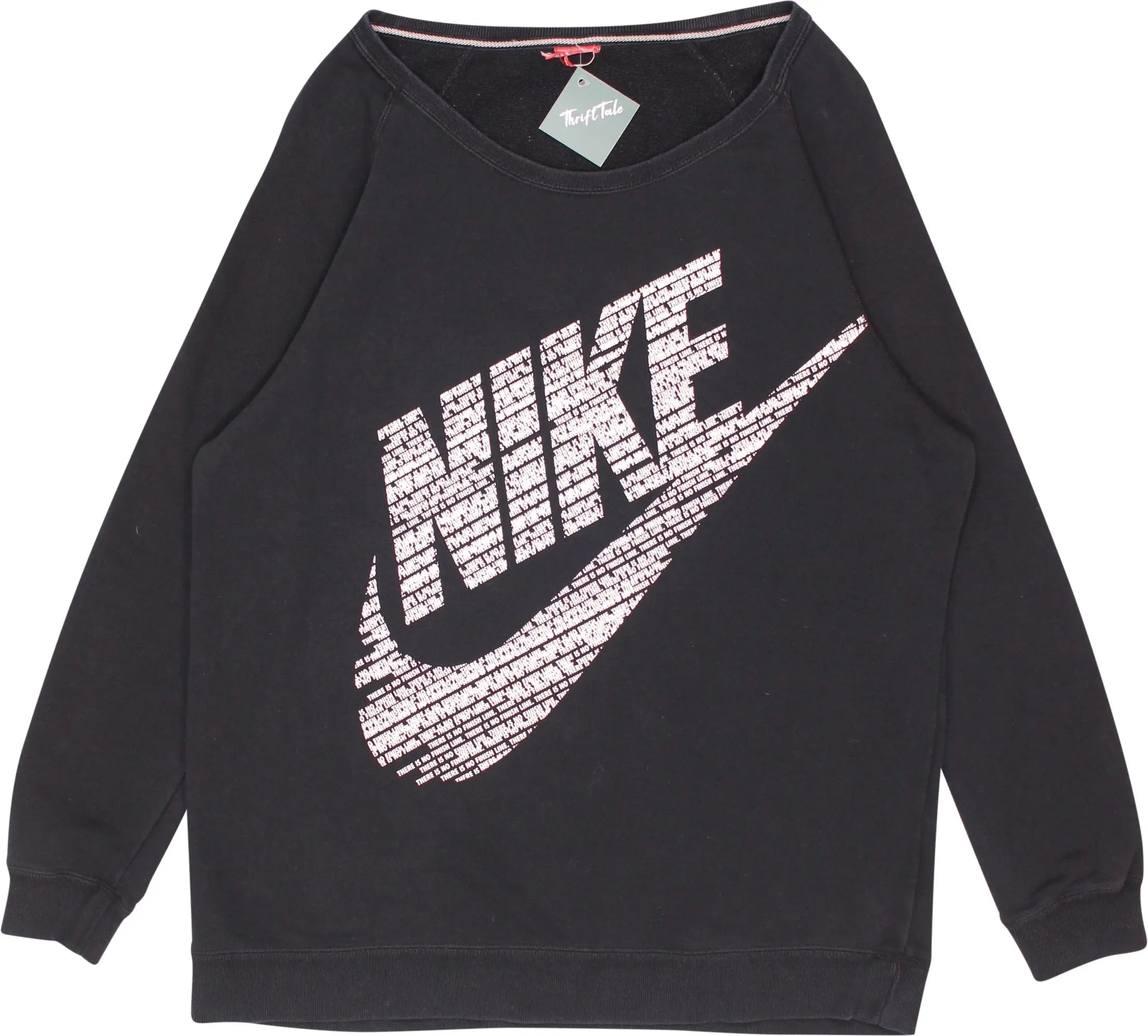 Nike - Black Jumper by Nike- ThriftTale.com - Vintage and second handclothing