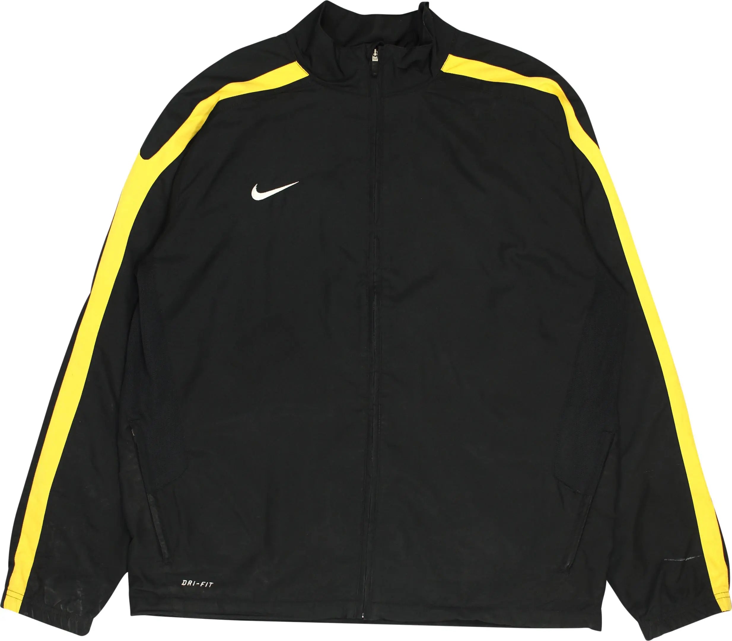 Nike - Black Track Jacket by Nike- ThriftTale.com - Vintage and second handclothing