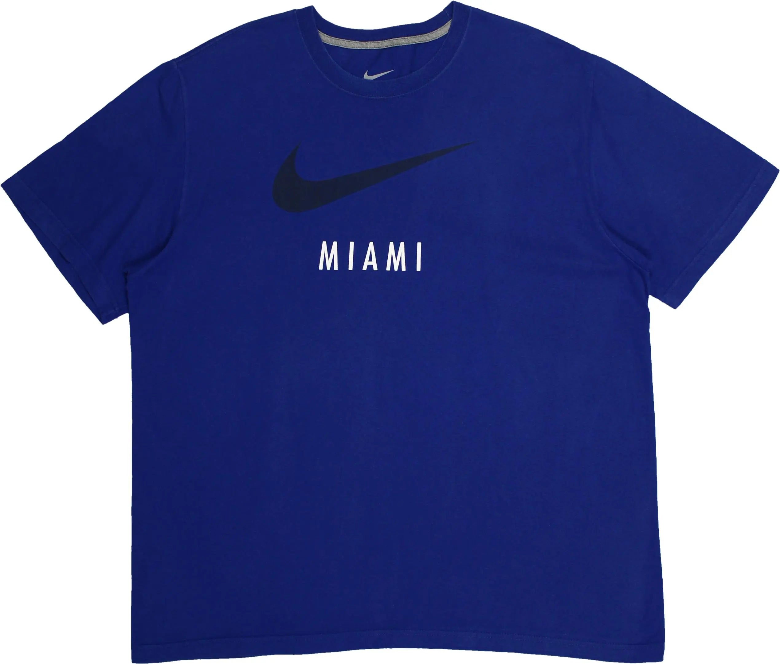 Nike - Blue Nike Miami T-shirt- ThriftTale.com - Vintage and second handclothing