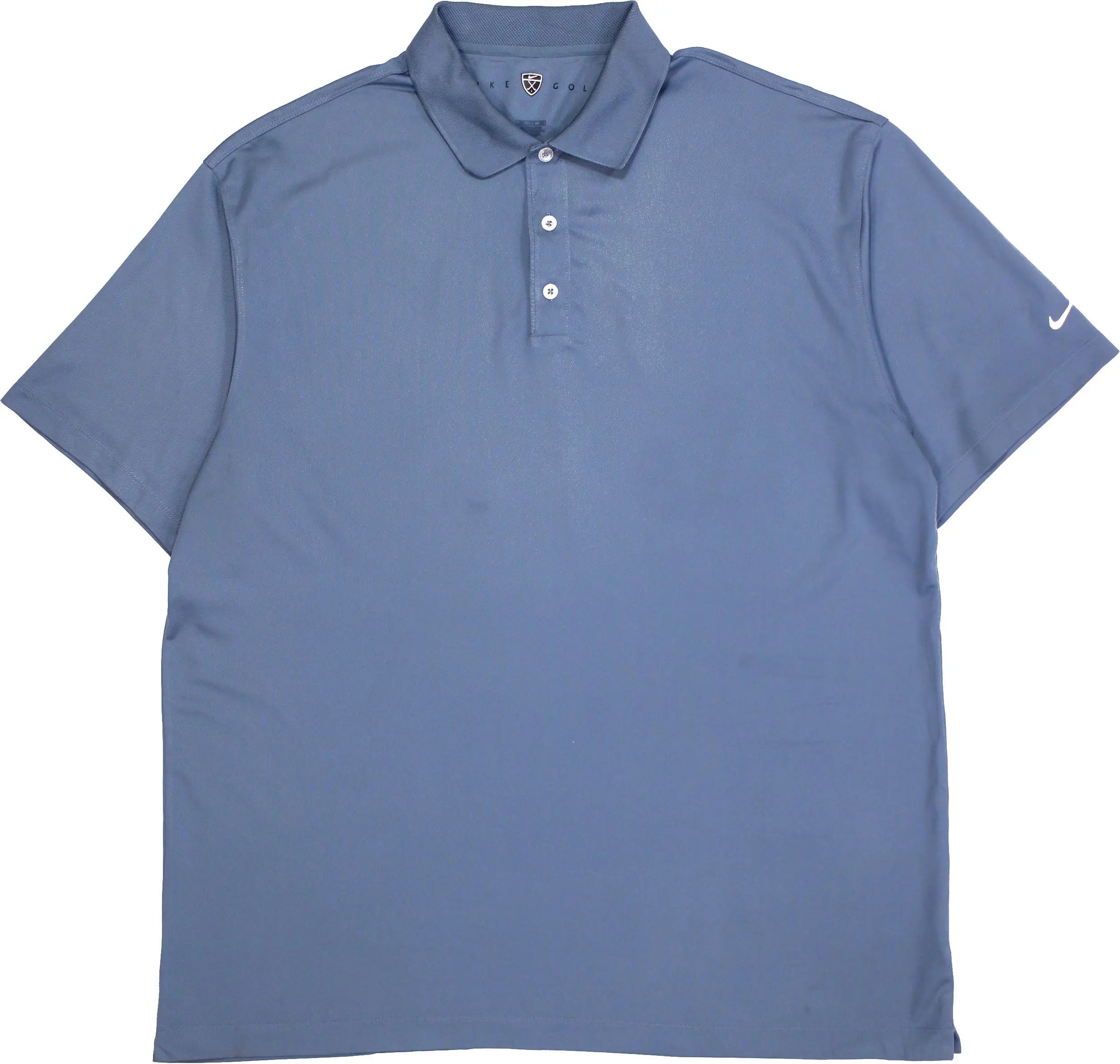 Nike - Blue Polo Shirt by Nike- ThriftTale.com - Vintage and second handclothing