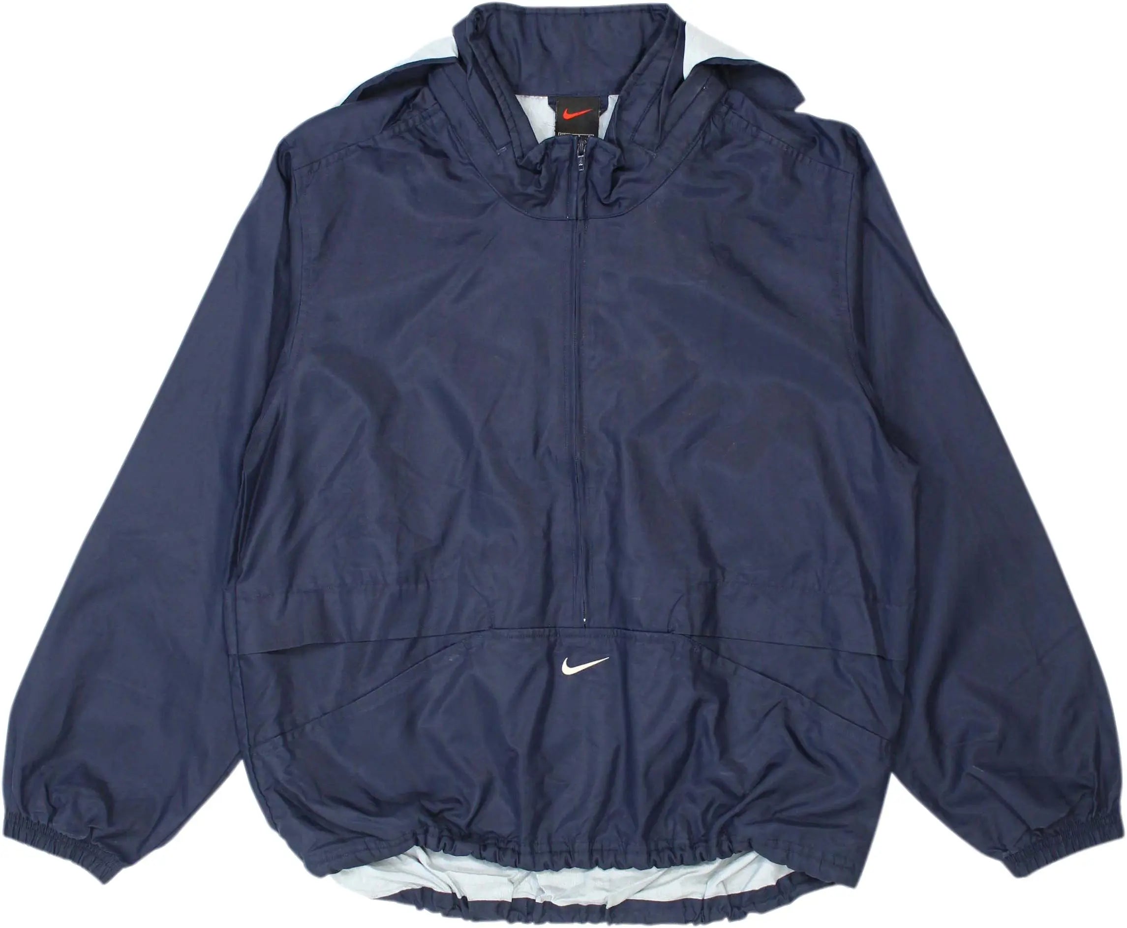 Nike - Blue Rain Jacket by Nike- ThriftTale.com - Vintage and second handclothing