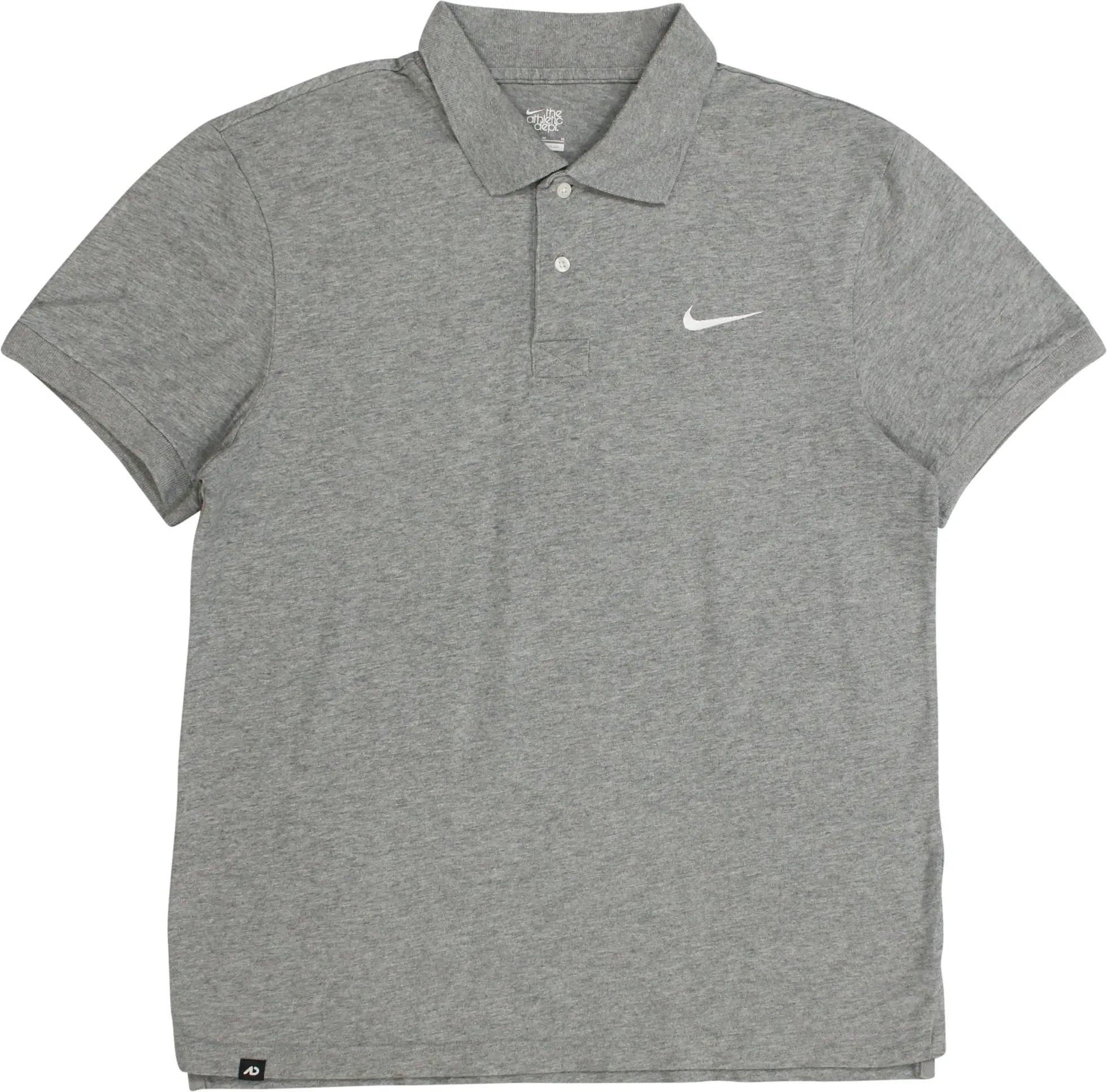 Nike - Grey Polo Shirt by Nike- ThriftTale.com - Vintage and second handclothing