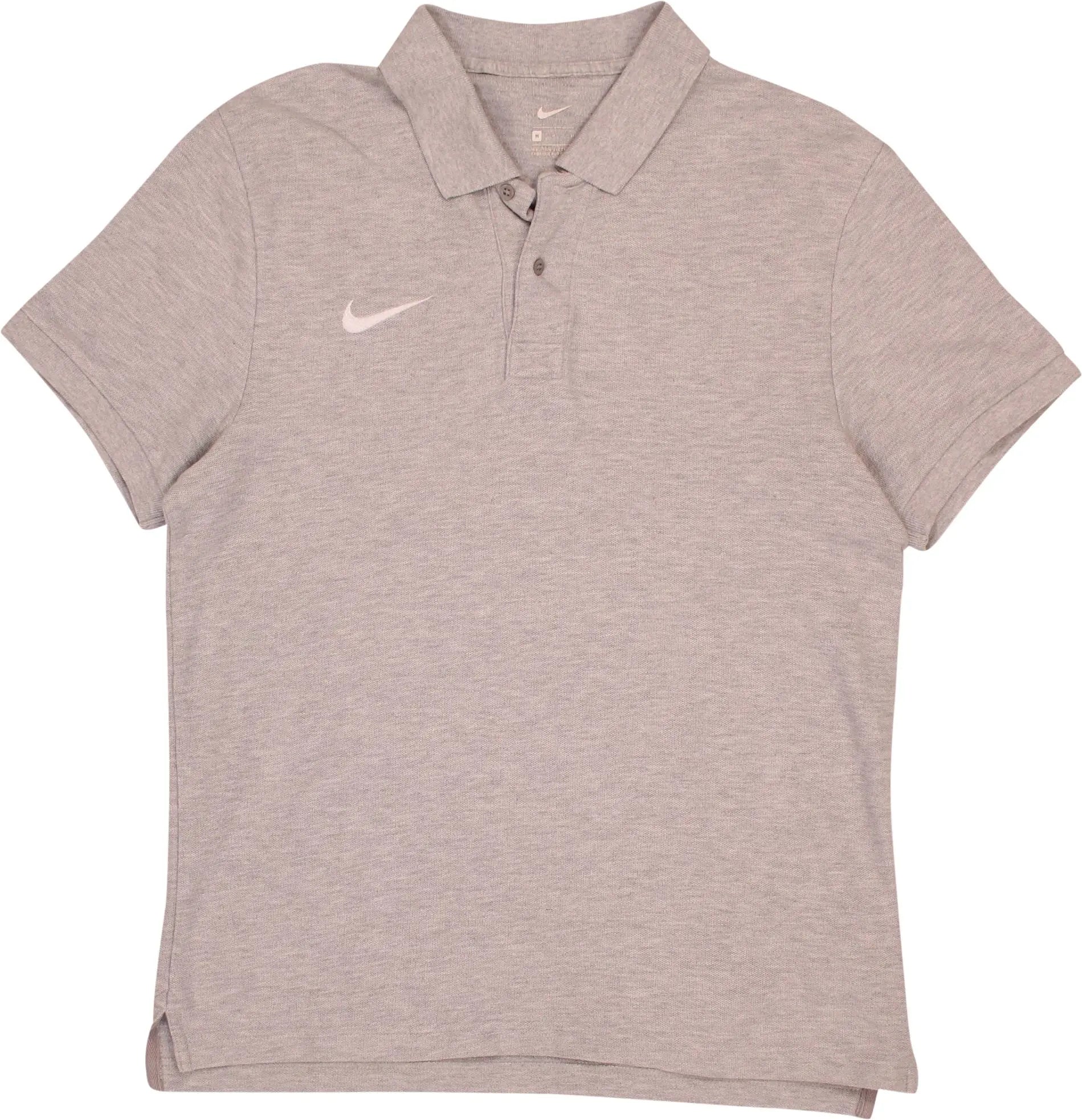 Nike - Grey Polo Shirt by Nike- ThriftTale.com - Vintage and second handclothing