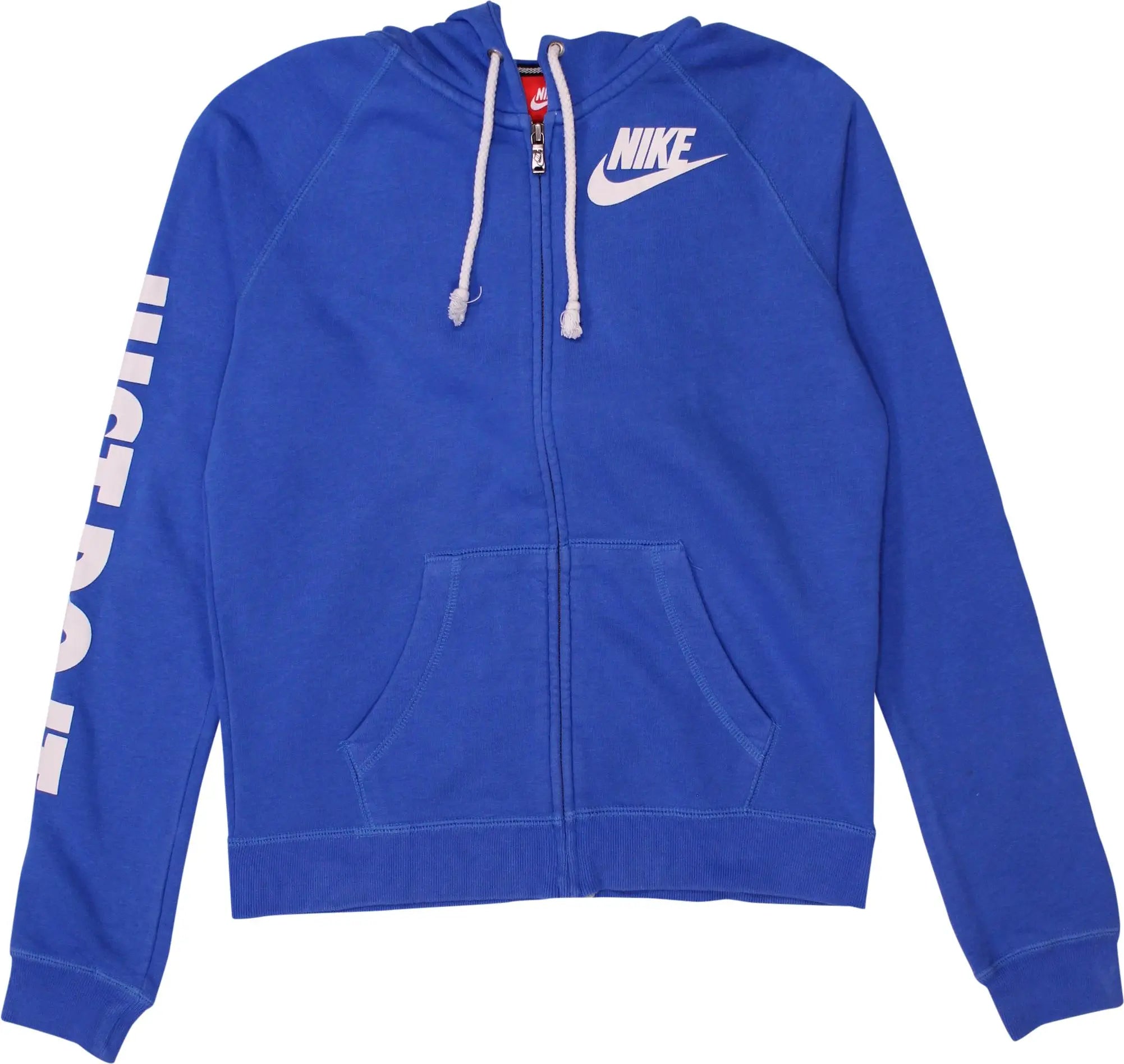 Nike - Zip Up Sweater with Hoodie by Nike- ThriftTale.com - Vintage and second handclothing