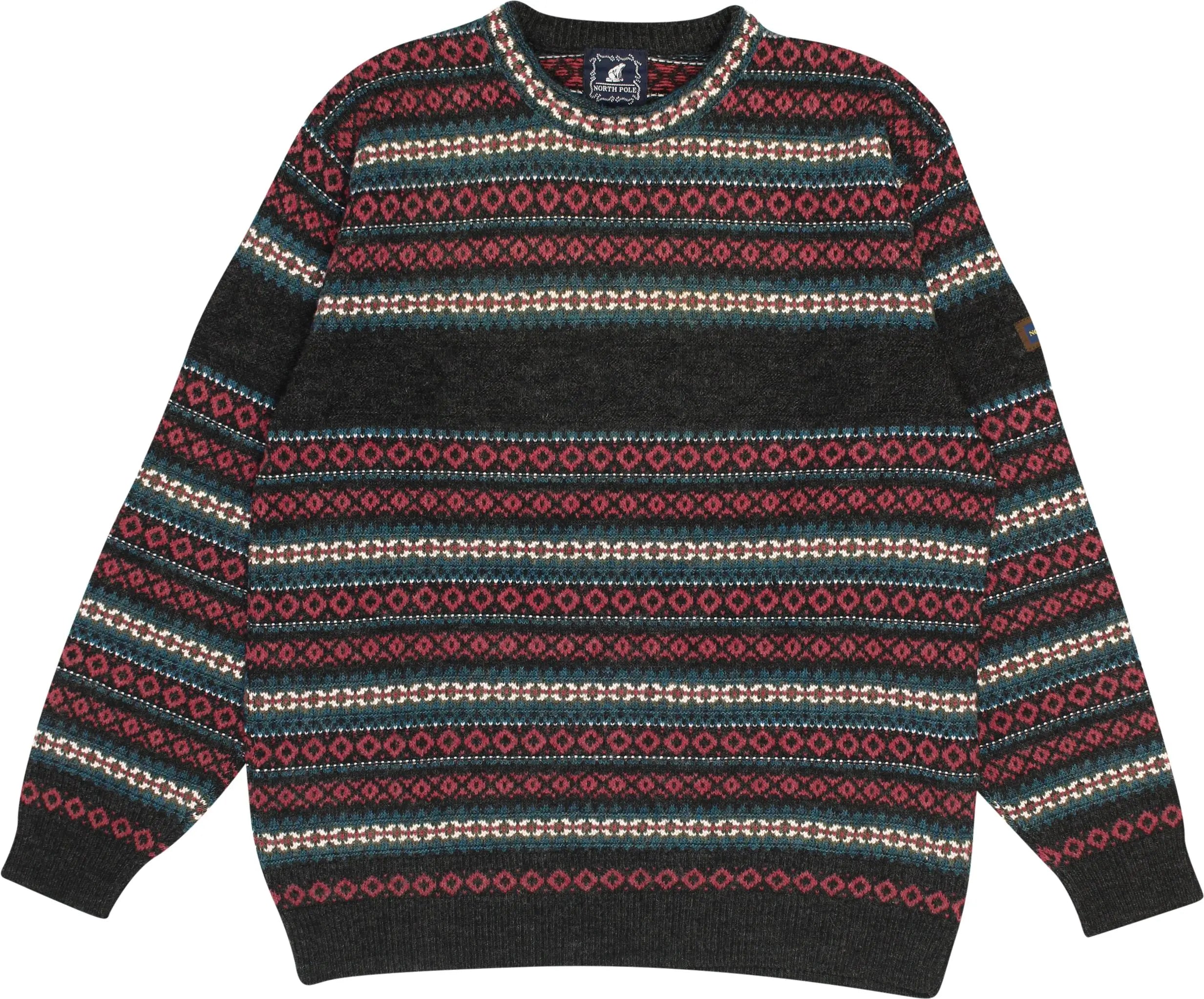 North Pole - Round Neck Nordic Jumper- ThriftTale.com - Vintage and second handclothing