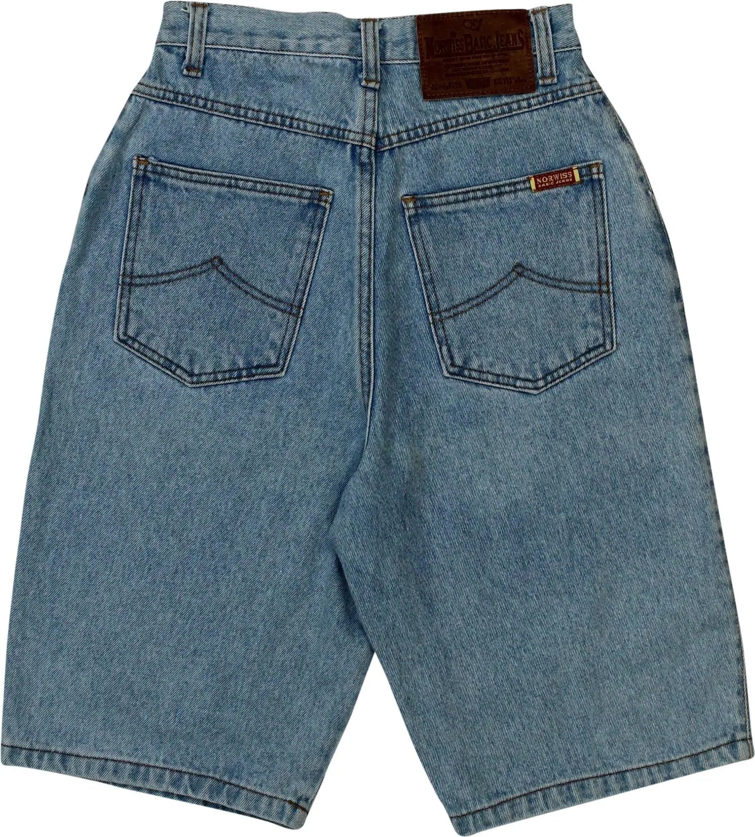Norwiss - Blue Denim Shorts- ThriftTale.com - Vintage and second handclothing