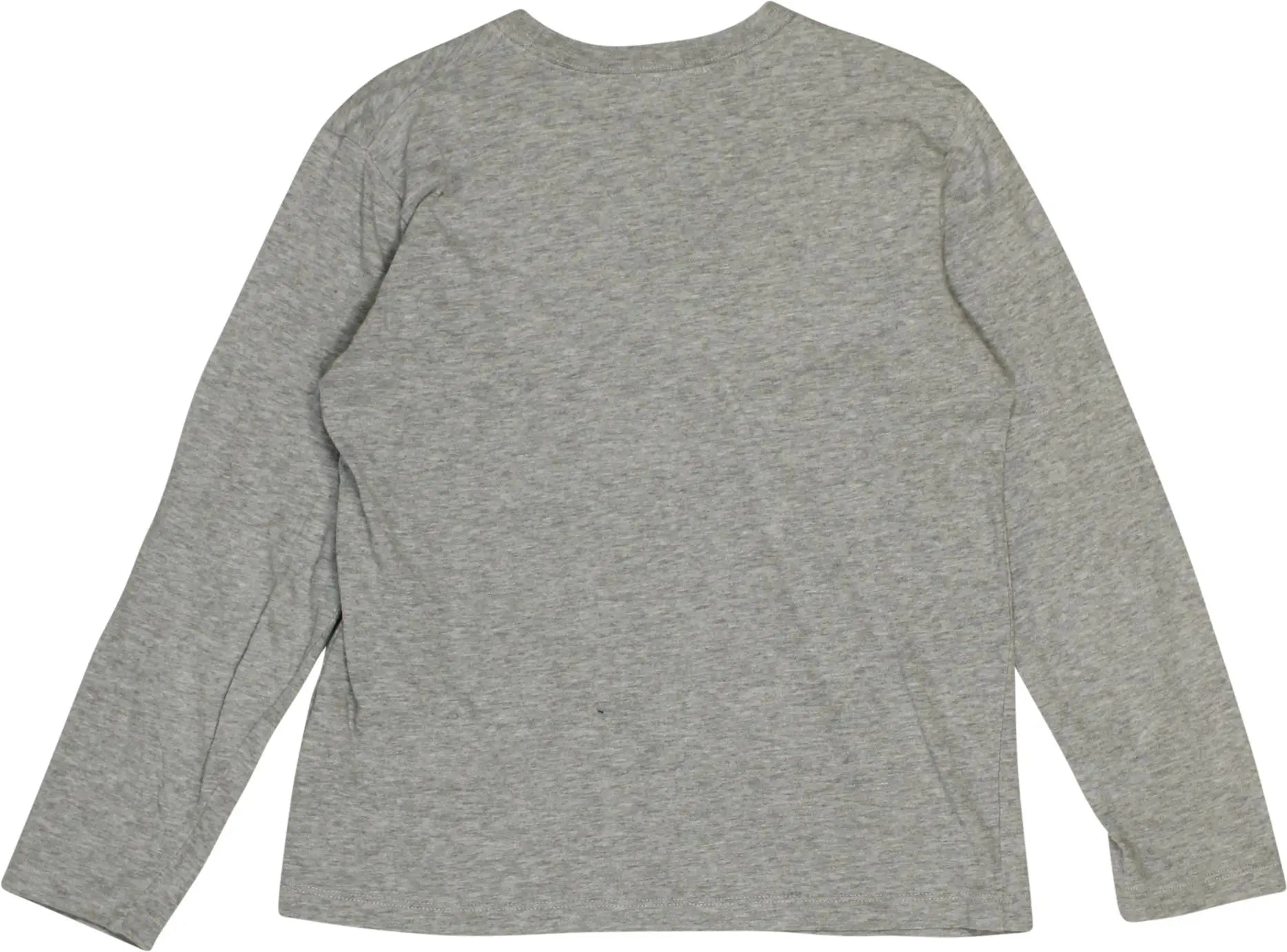Nucleo - Grey Long Sleeve T-shirt- ThriftTale.com - Vintage and second handclothing