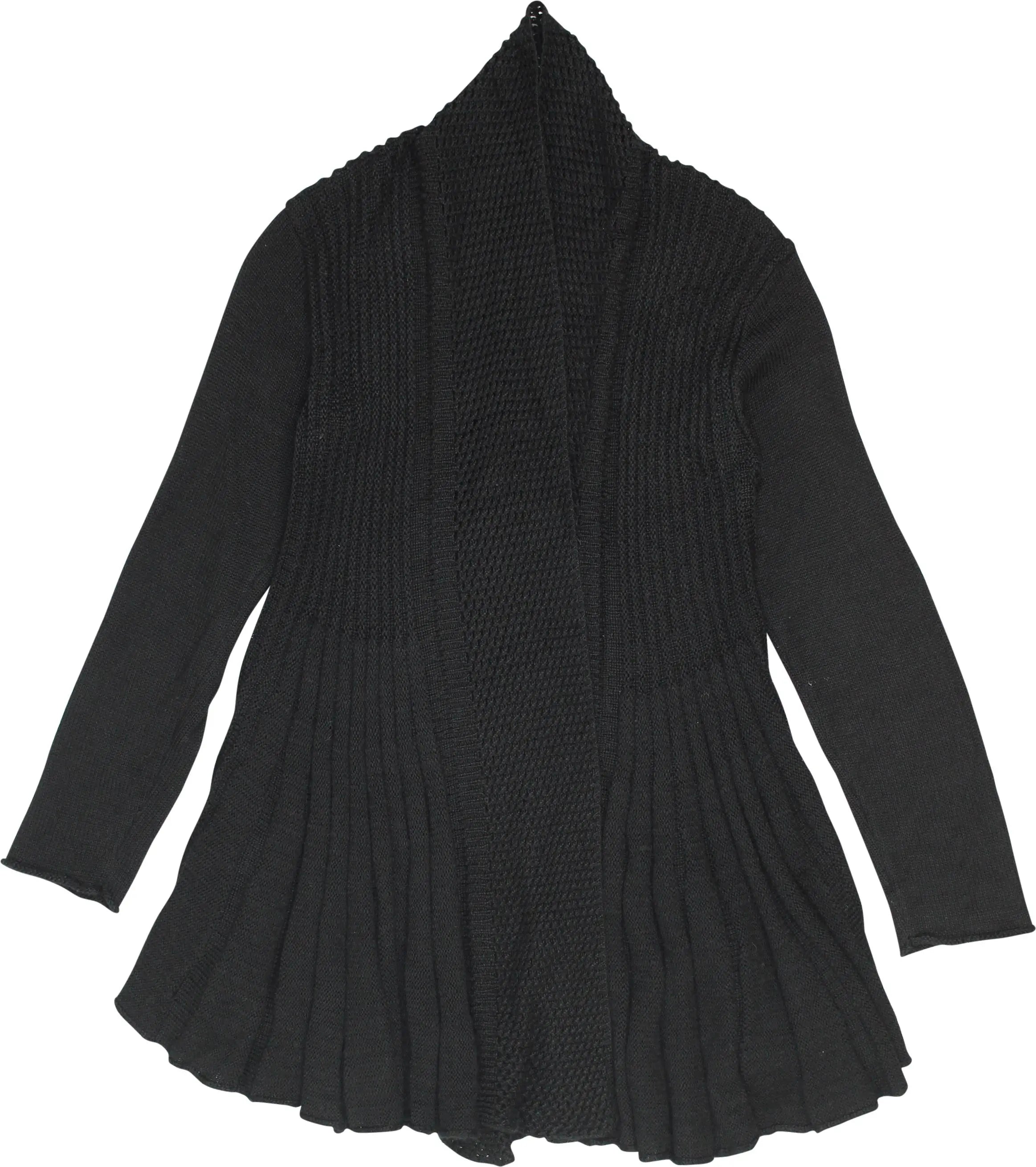O P L - Black Knitted Cardigan- ThriftTale.com - Vintage and second handclothing