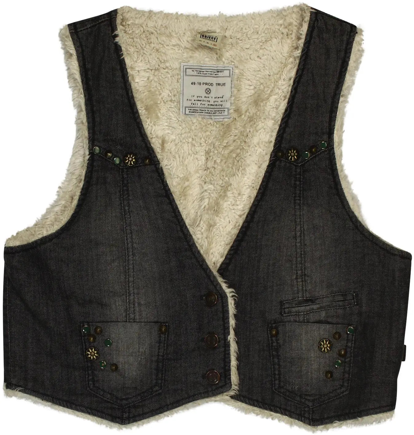 Object - Denim Gilet- ThriftTale.com - Vintage and second handclothing