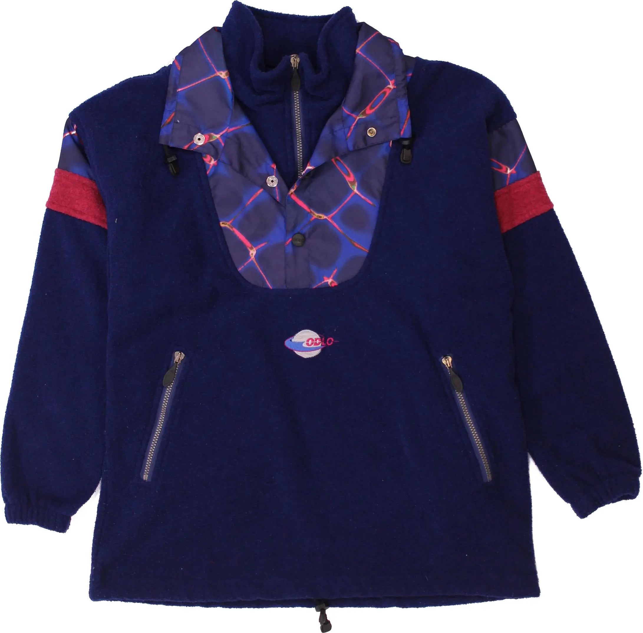 Odlo - 90s Odlo Fleece Half Zip Sweatshirt- ThriftTale.com - Vintage and second handclothing