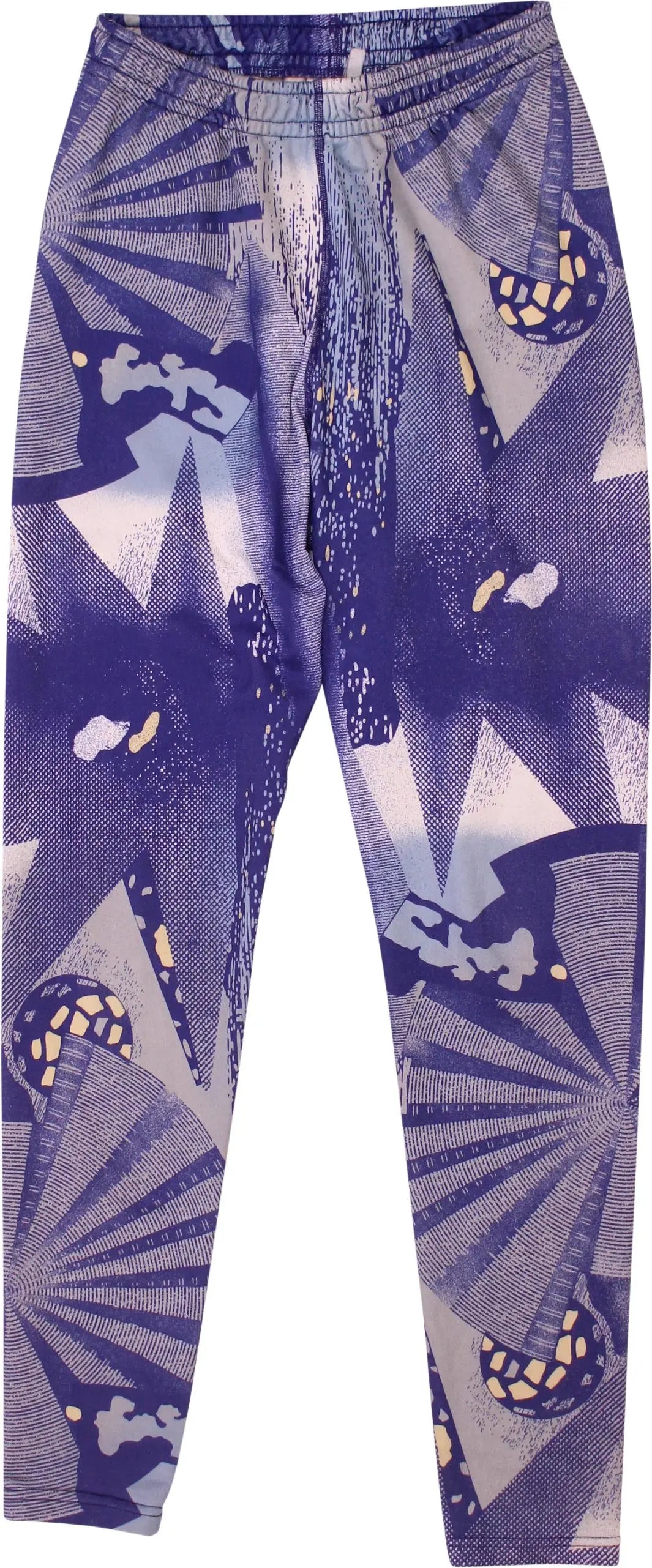 Odlo - Blue Graphic Sport Legging- ThriftTale.com - Vintage and second handclothing