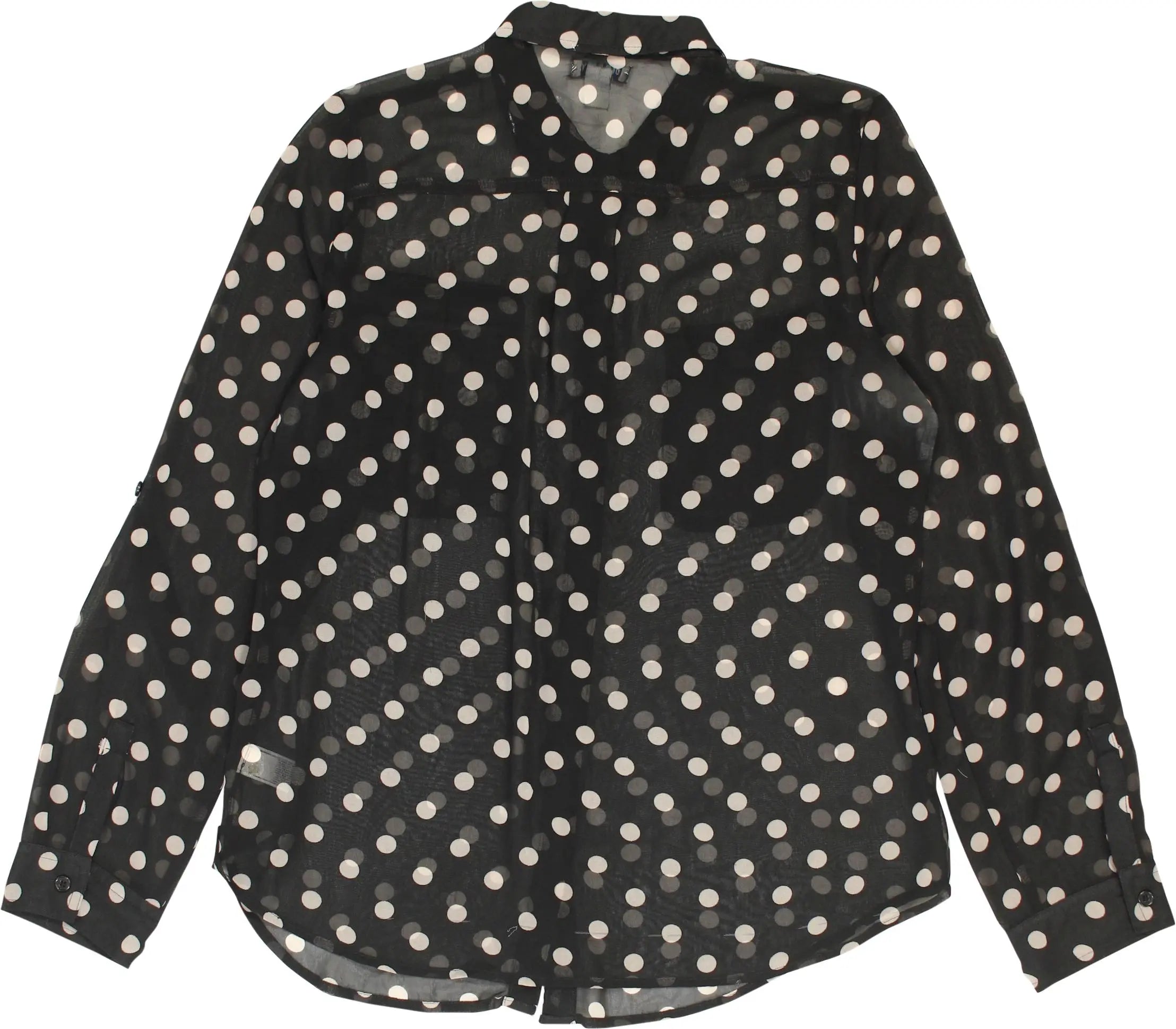 Old Navy - See Through Polka Dot Blouse- ThriftTale.com - Vintage and second handclothing