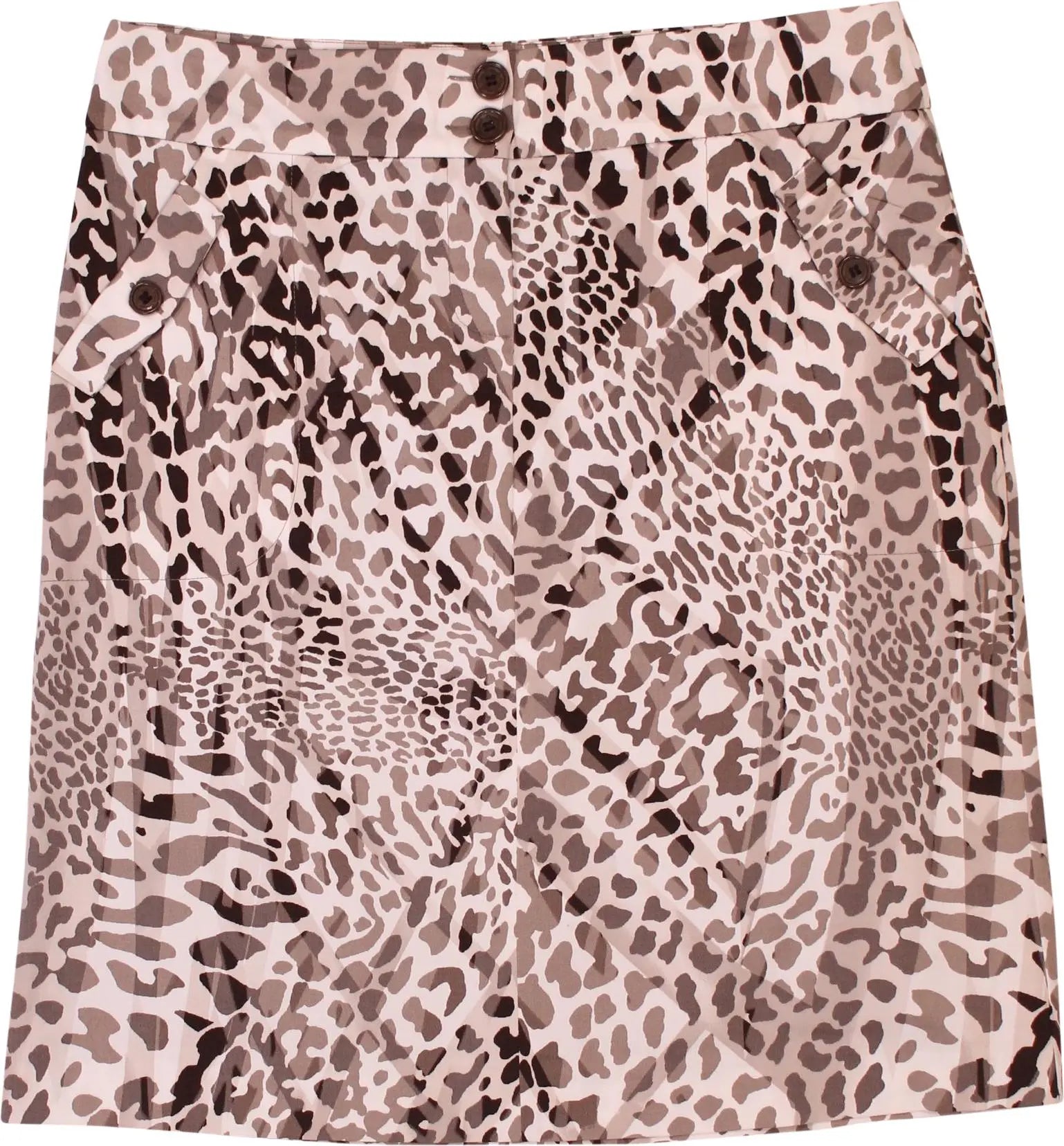 One Touch - Skirt with Animal Print- ThriftTale.com - Vintage and second handclothing