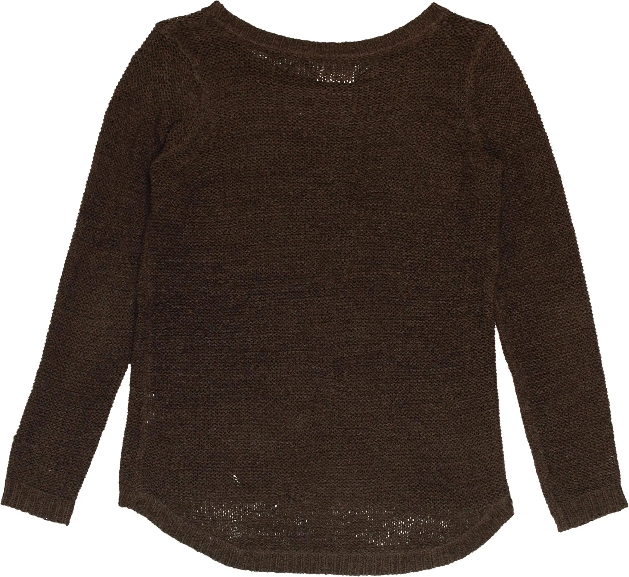 Only - Brown Plain Jumper- ThriftTale.com - Vintage and second handclothing