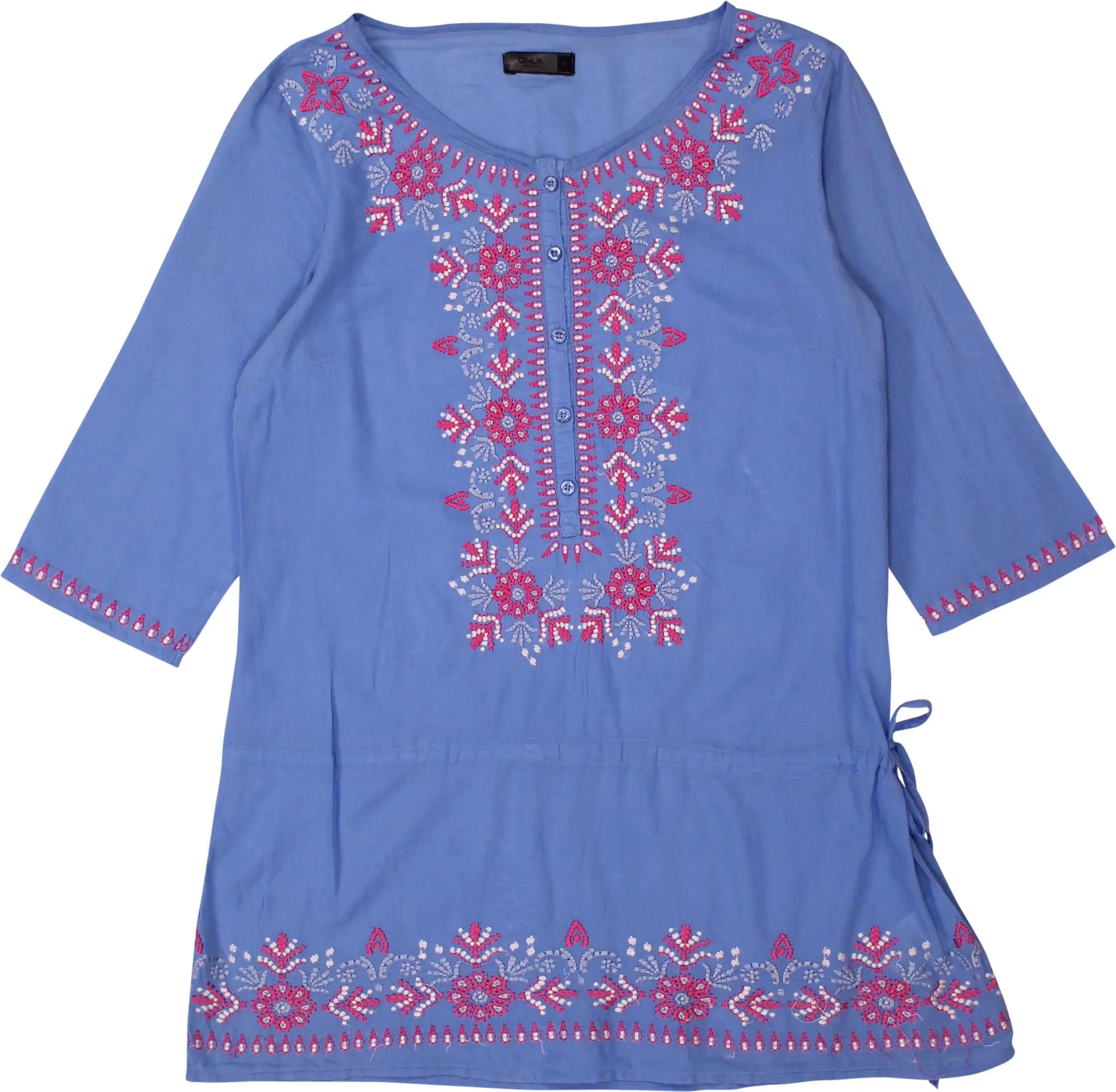 Only - Tunic with Embroided Details- ThriftTale.com - Vintage and second handclothing