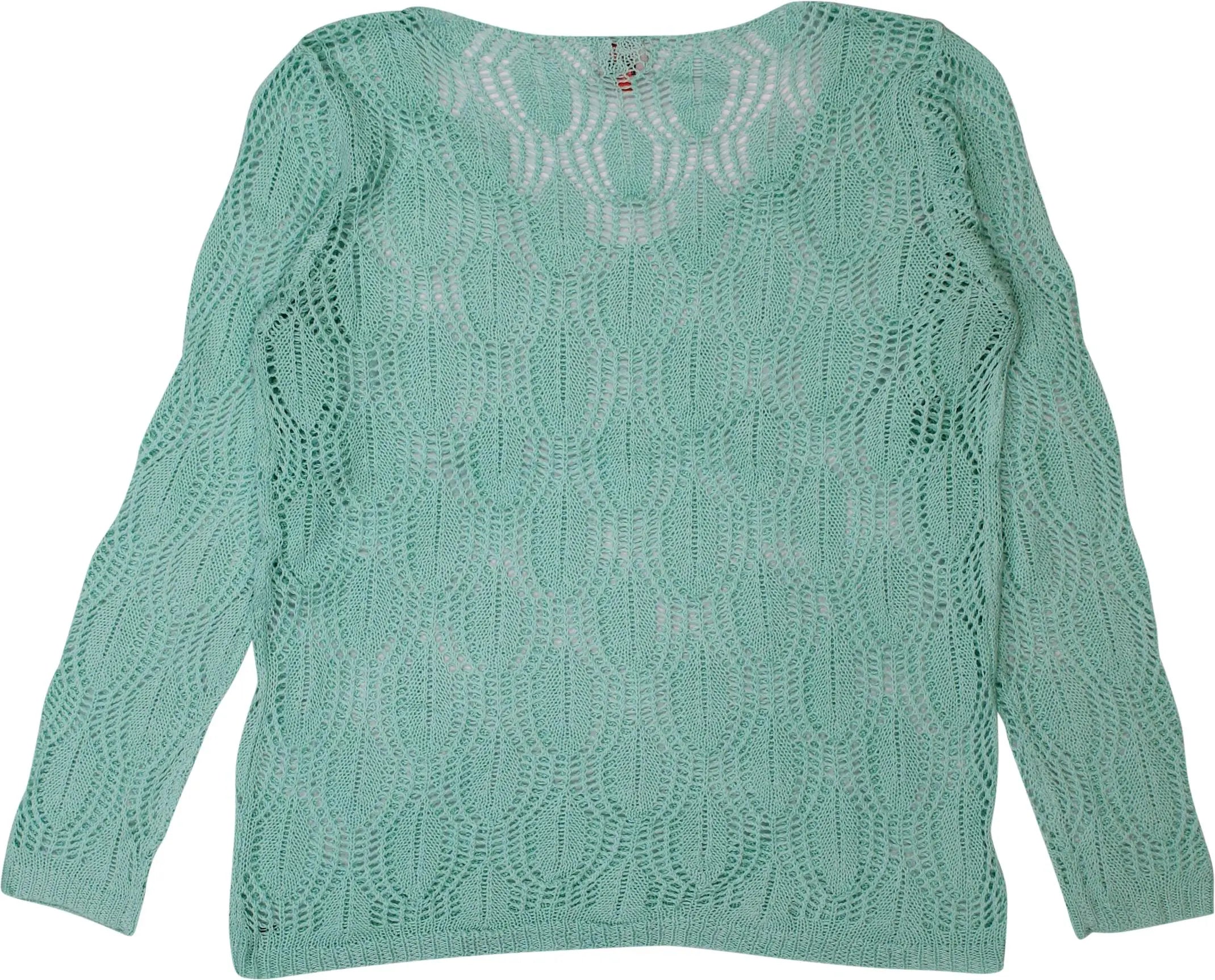 Only - Turquoise Crochet Top- ThriftTale.com - Vintage and second handclothing