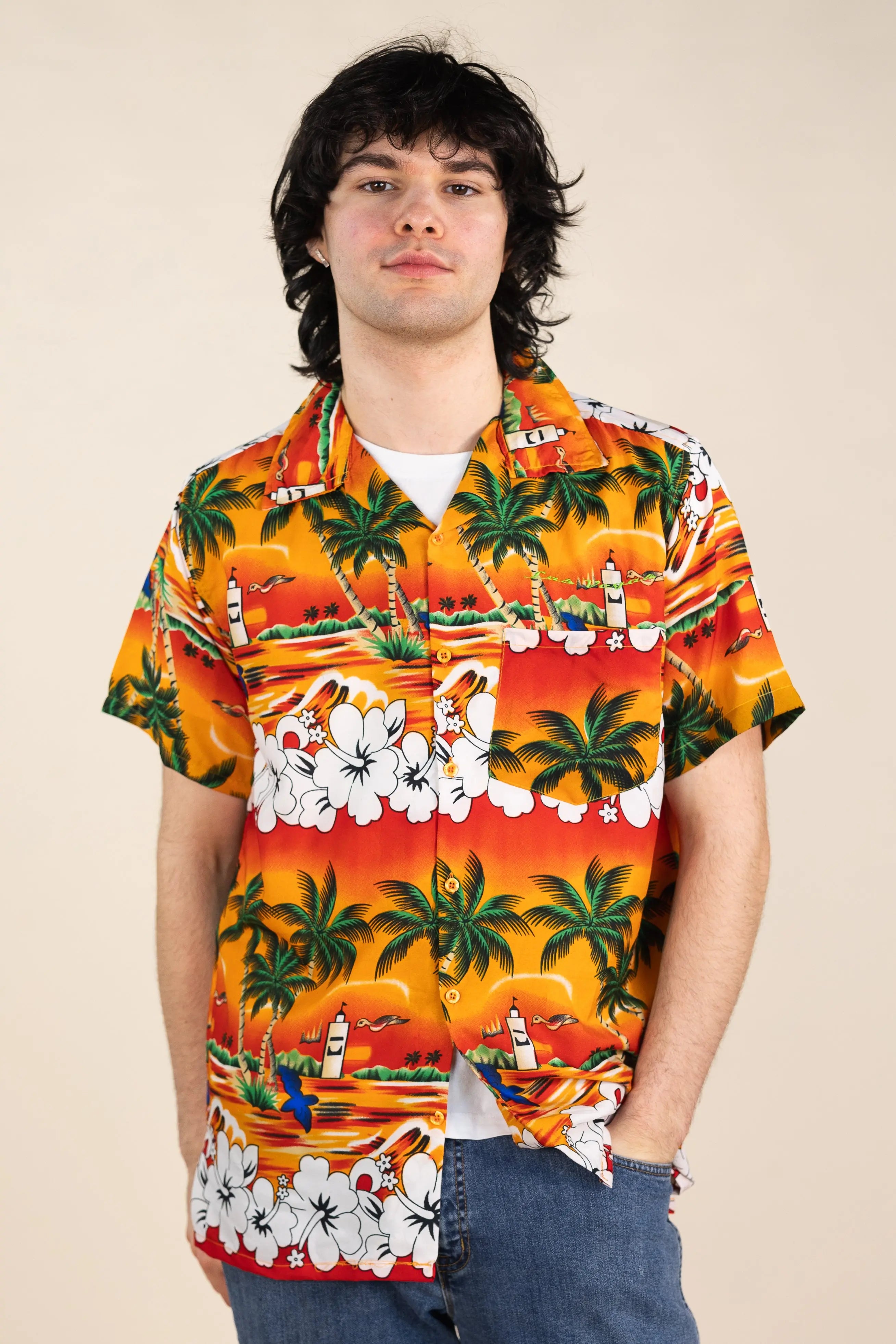 Onshore - Hawaiian Shirt- ThriftTale.com - Vintage and second handclothing
