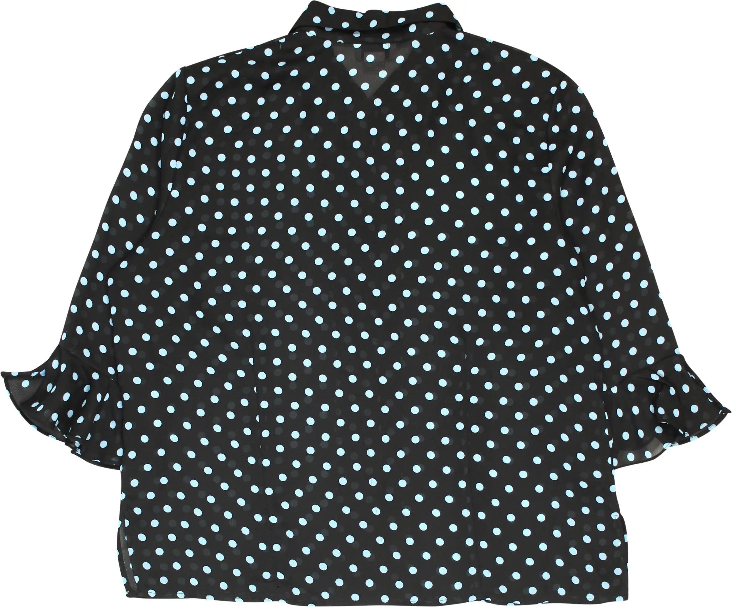 Orchid Rose - 90s See Through Polka Dot Blouse- ThriftTale.com - Vintage and second handclothing