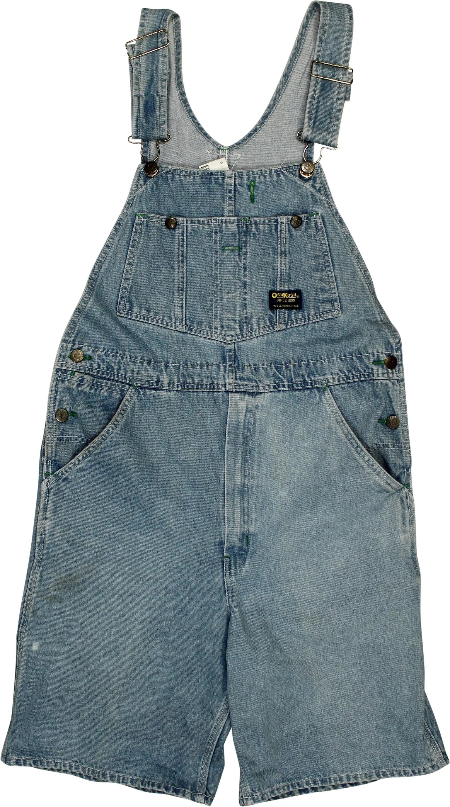 Oshkosh - 90s Short Denim Overall- ThriftTale.com - Vintage and second handclothing