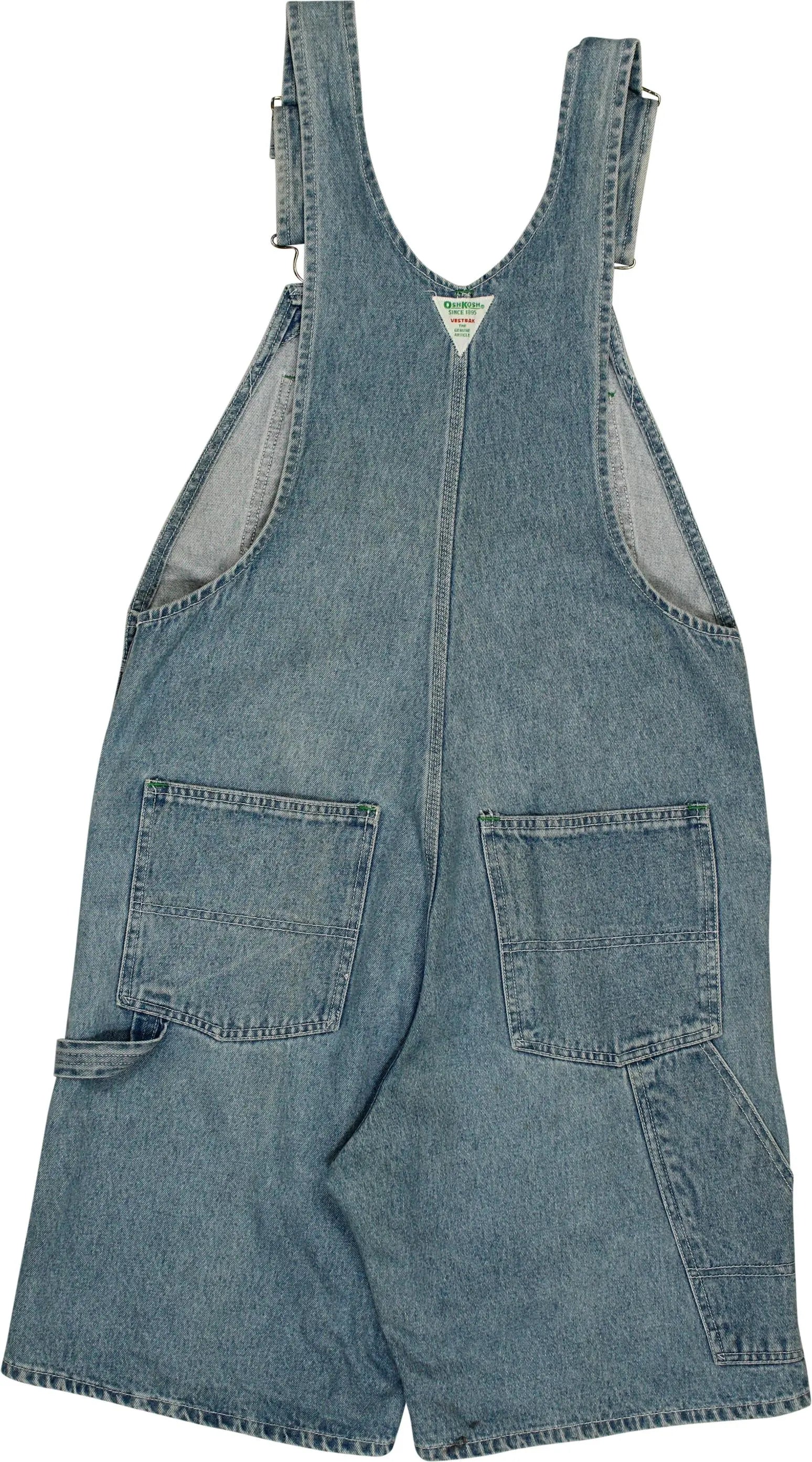 Oshkosh - 90s Short Denim Overall- ThriftTale.com - Vintage and second handclothing