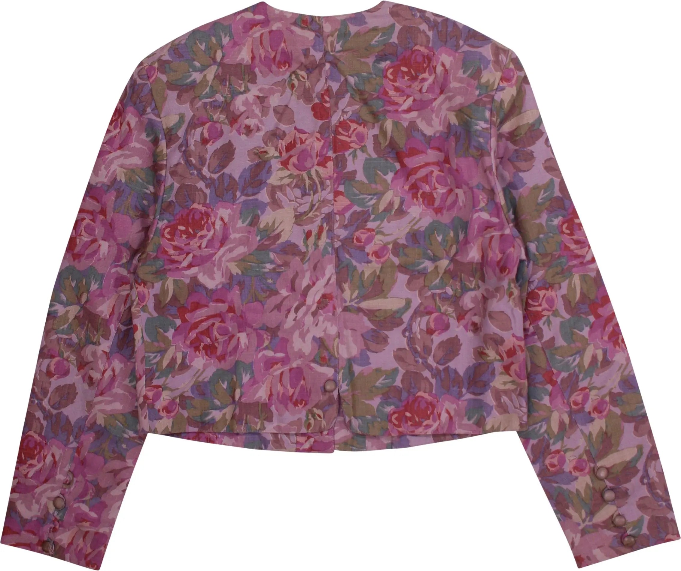 OuiSet - Floral Print Blazer- ThriftTale.com - Vintage and second handclothing